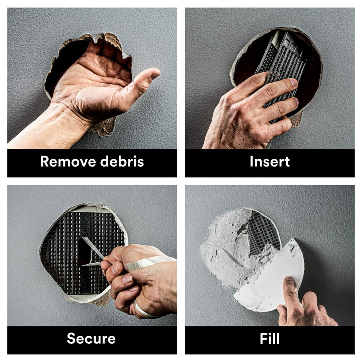 3M RP6IN-4PK Wall-Surface-Repair-Products, 4-Pack