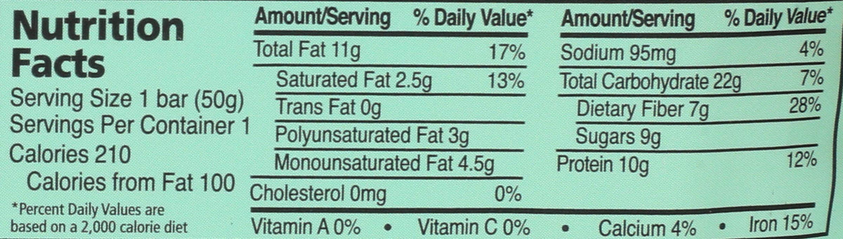 Zing Nutrition Bar, Dark Chocolate Mint, 1.76 Ounce