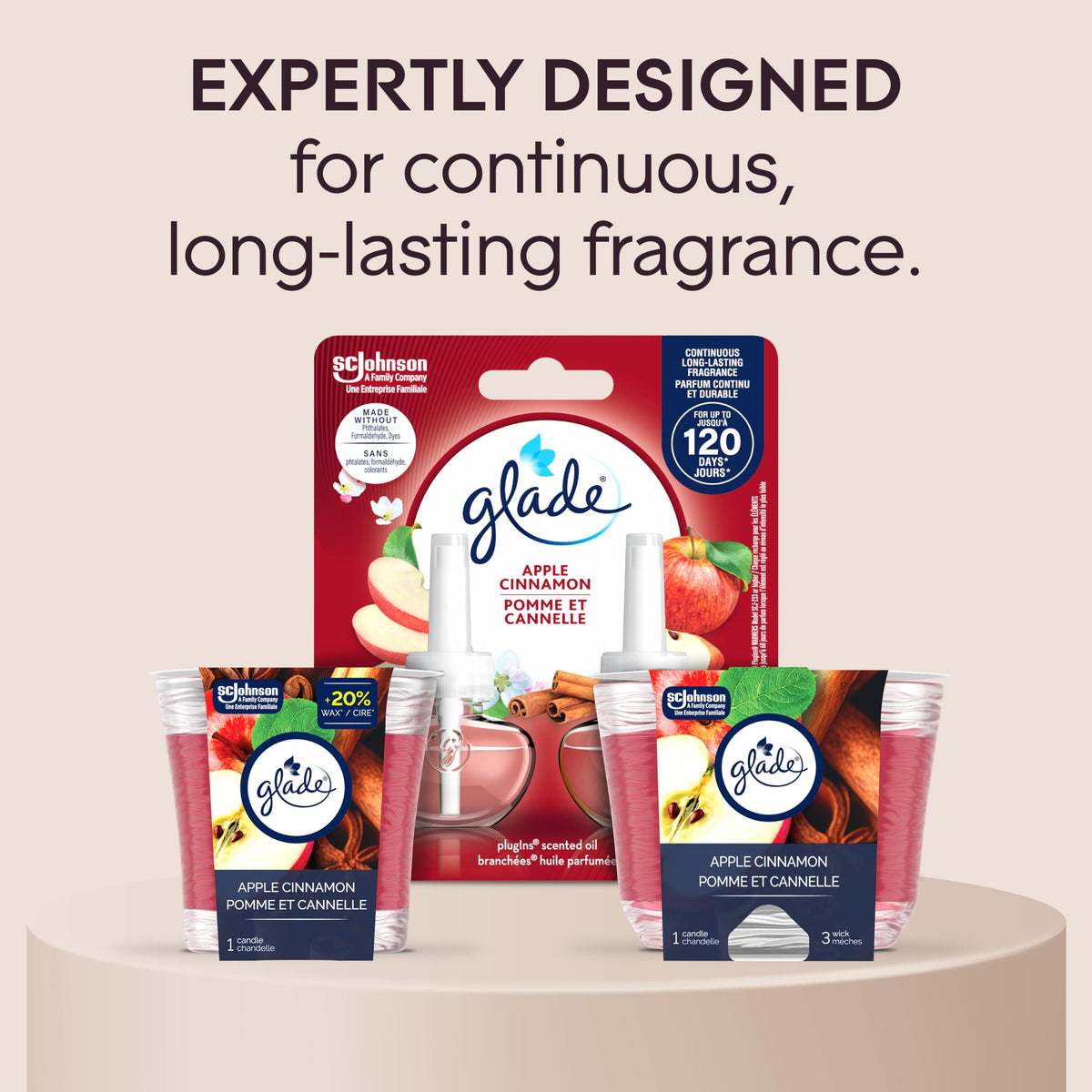 GLADE Apple Cinnamon Candle Air Freshener