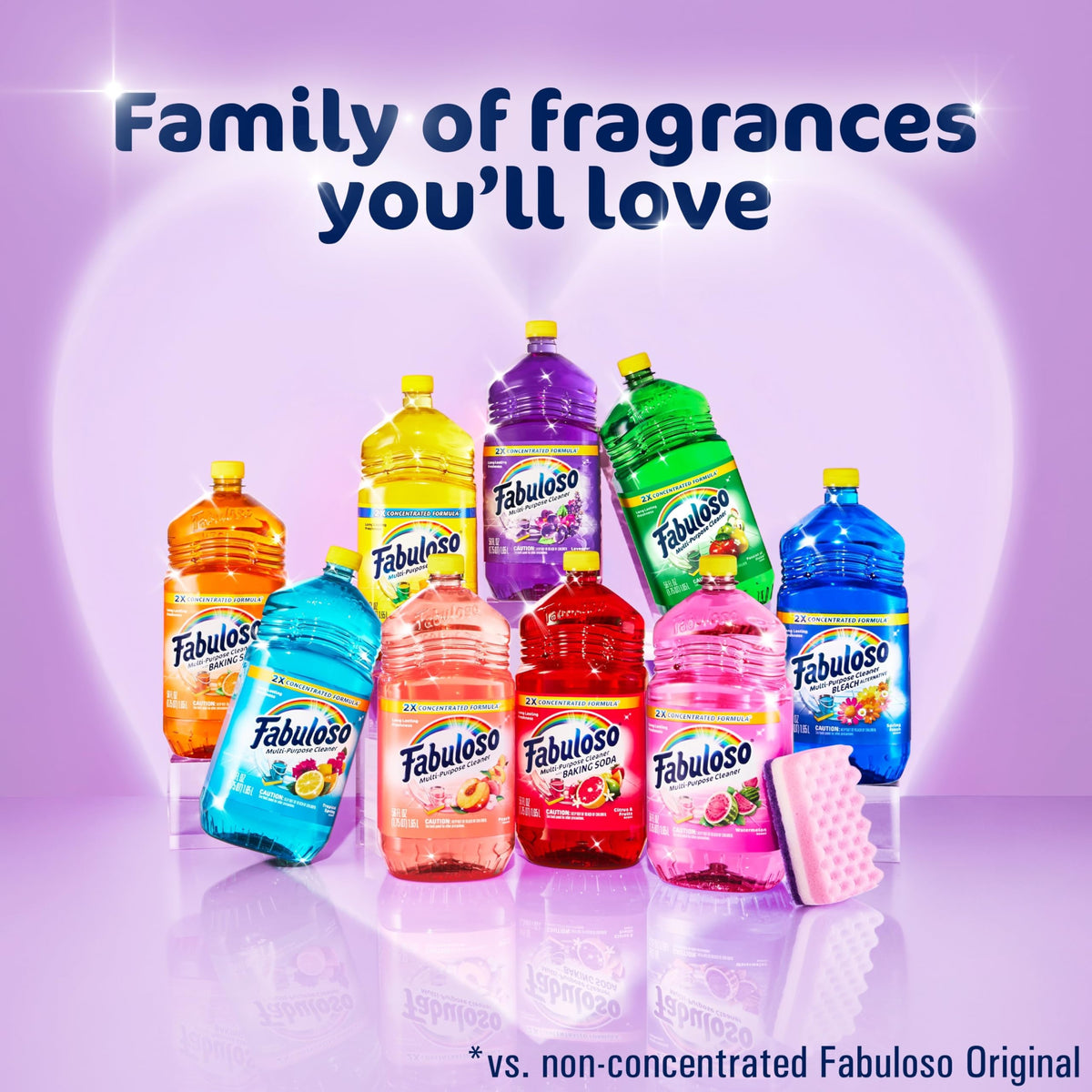 Fabuloso Multi-Purpose Cleaner 2x Concentrated, Lavender - 169 fl oz, 3 count