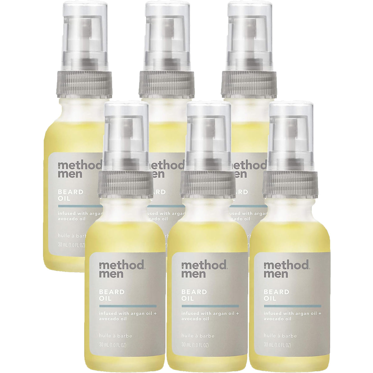 Method Men Beard Oil, Sea + Surf, 1 Ounce (6 Pack)