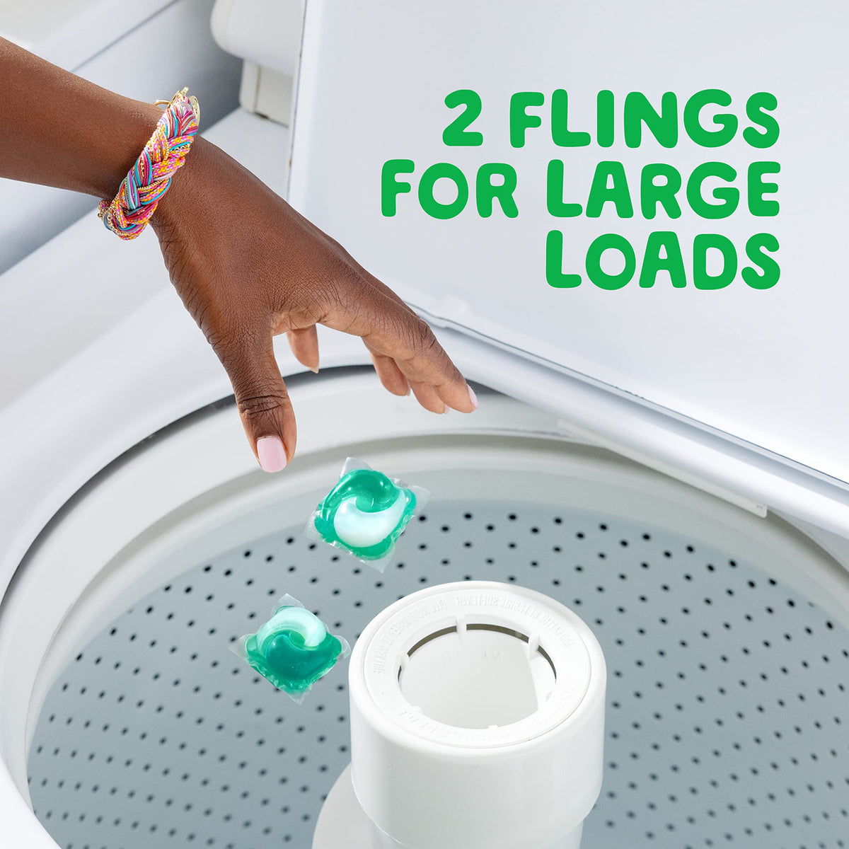 Gain flings Laundry Detergent Soap Pacs, HE Compatible, 22 Oz, Long Lasting Scent, Original Scent