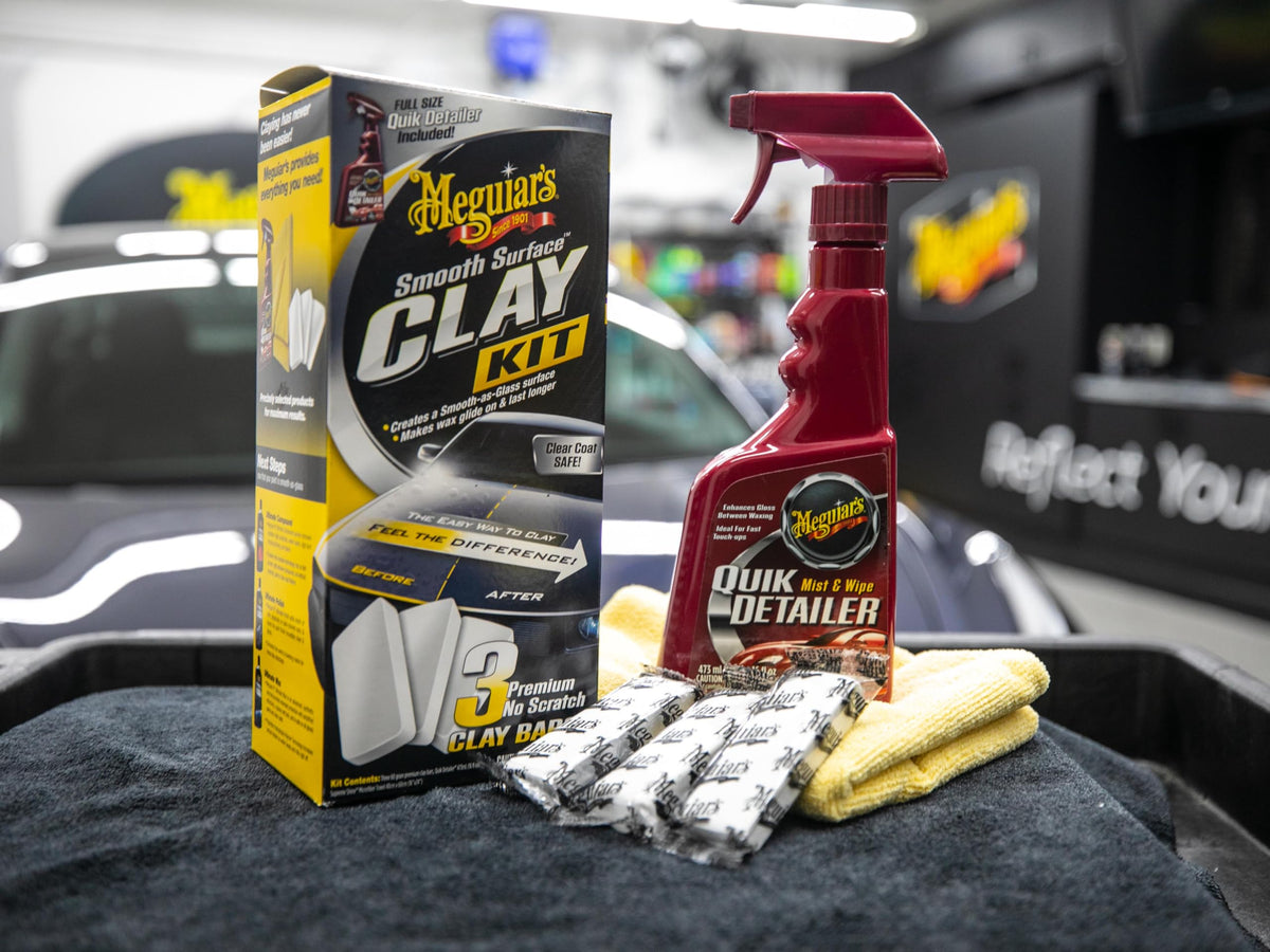 Meguiar's G191700 Smooth Surface Clay Kit, Safe and Easy Car Claying for Smooth as Glass Finish