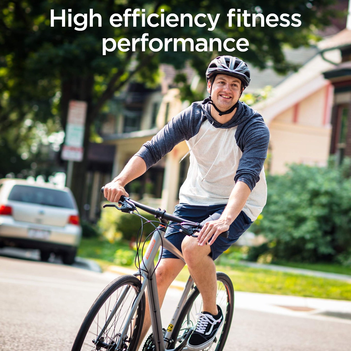 Schwinn Vantage F2 Mens/Womens Sport Hybrid Bike, 24-Speed Drivetrain, 58cm/Large Aluminum Frame, Flat Bar, Disc Brakes, Smooth Ride Technology, Matte Grey