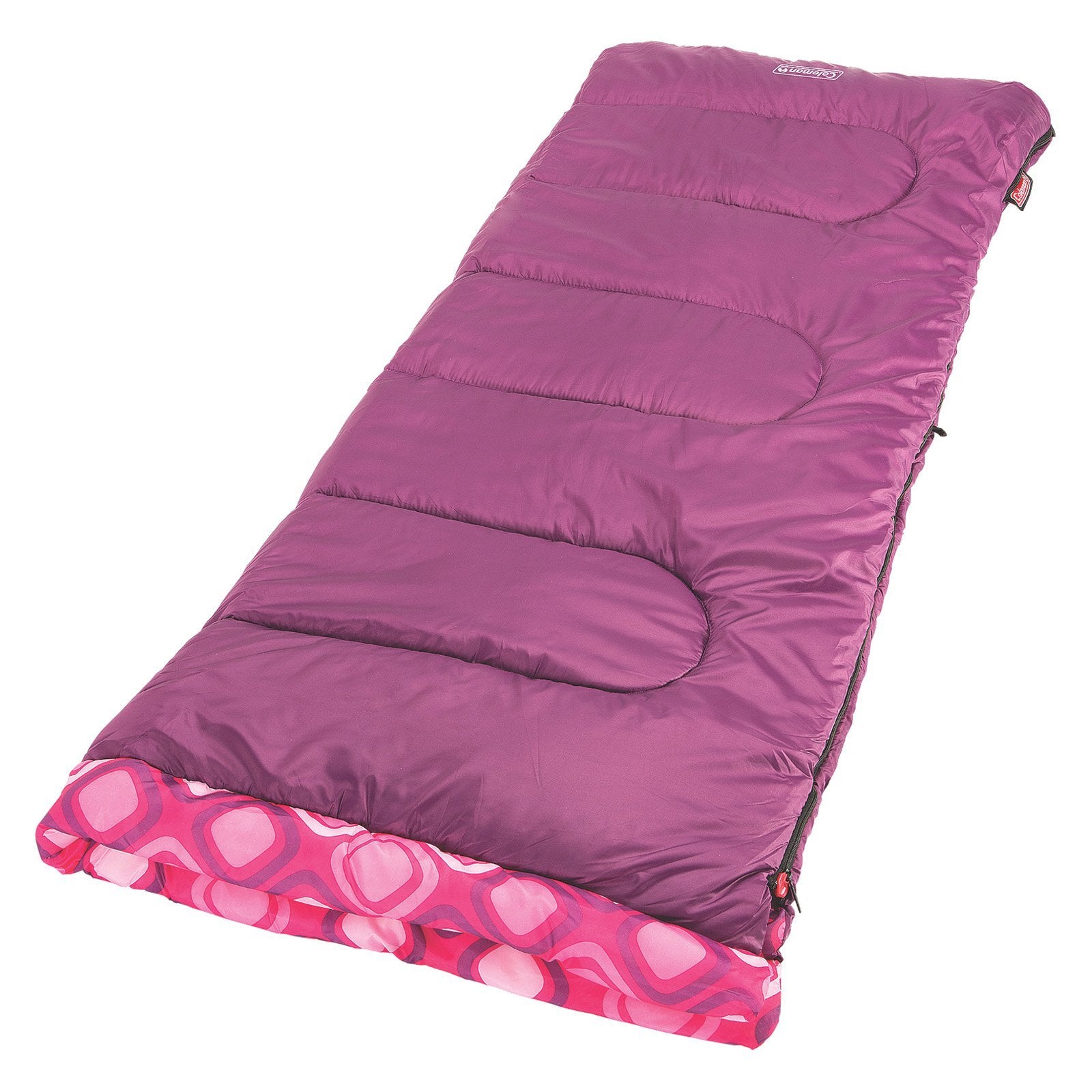 Coleman Kids 45°F Sleeping Bag for Children up to 5ft 5in Tall, Lightweight & Warm Sleep Sack for Indoor/Outdoor Use, Machine Washable