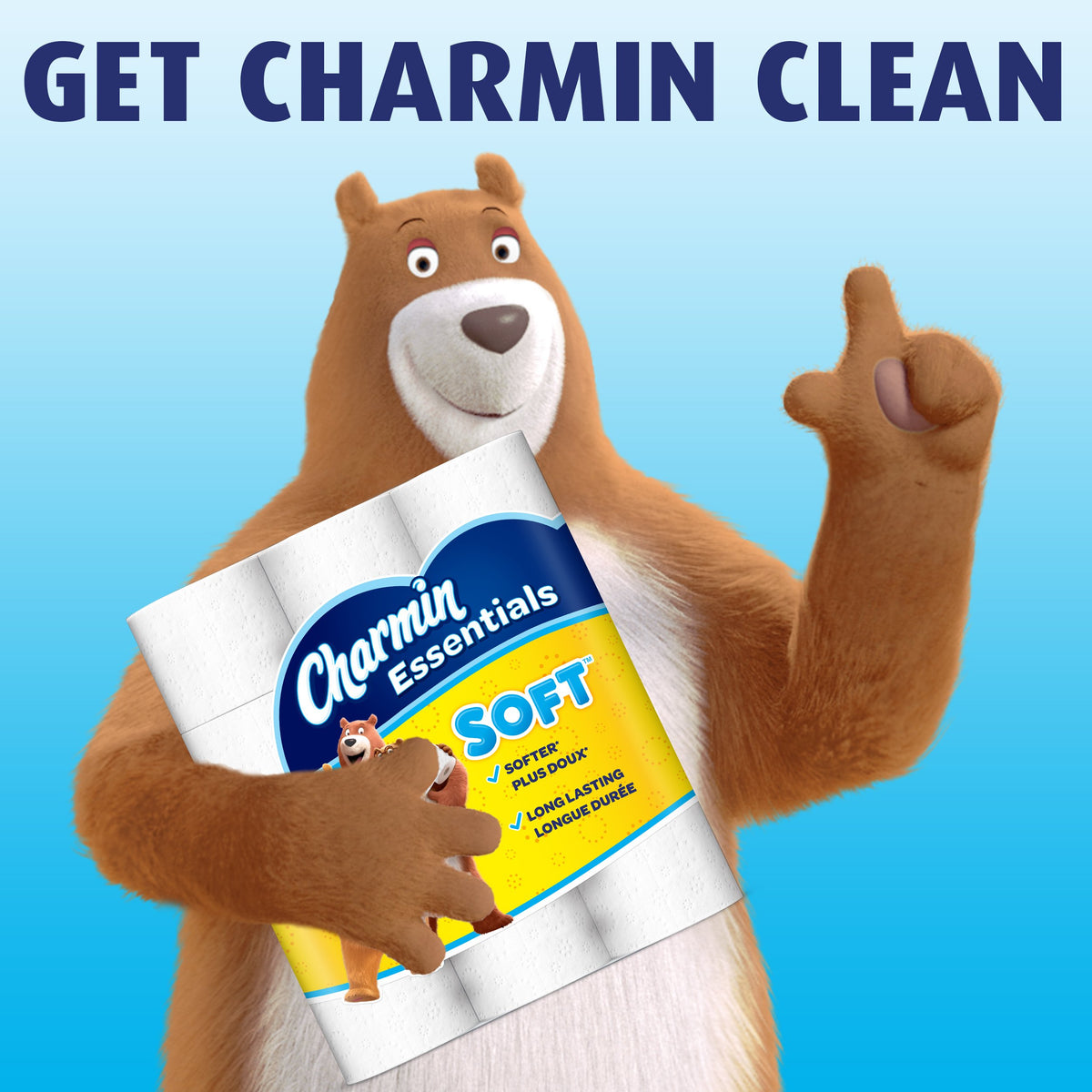 Charmin Essentials Soft Toilet Paper Mega Rolls, 9 ct
