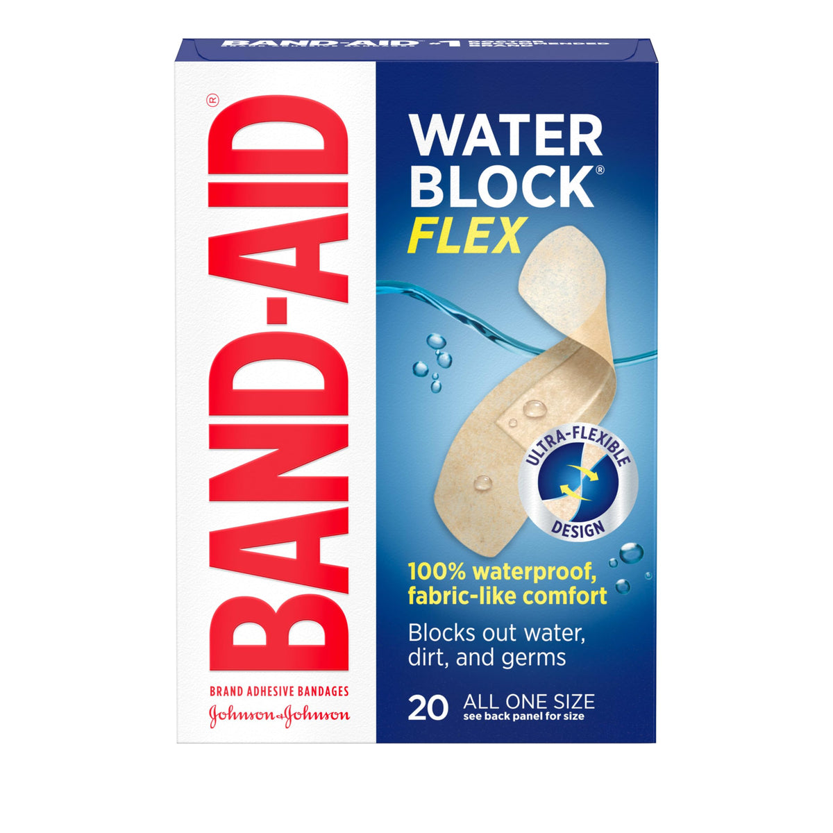 J&j Band Aid #9059 Wtr/flx 20 ct product image 1