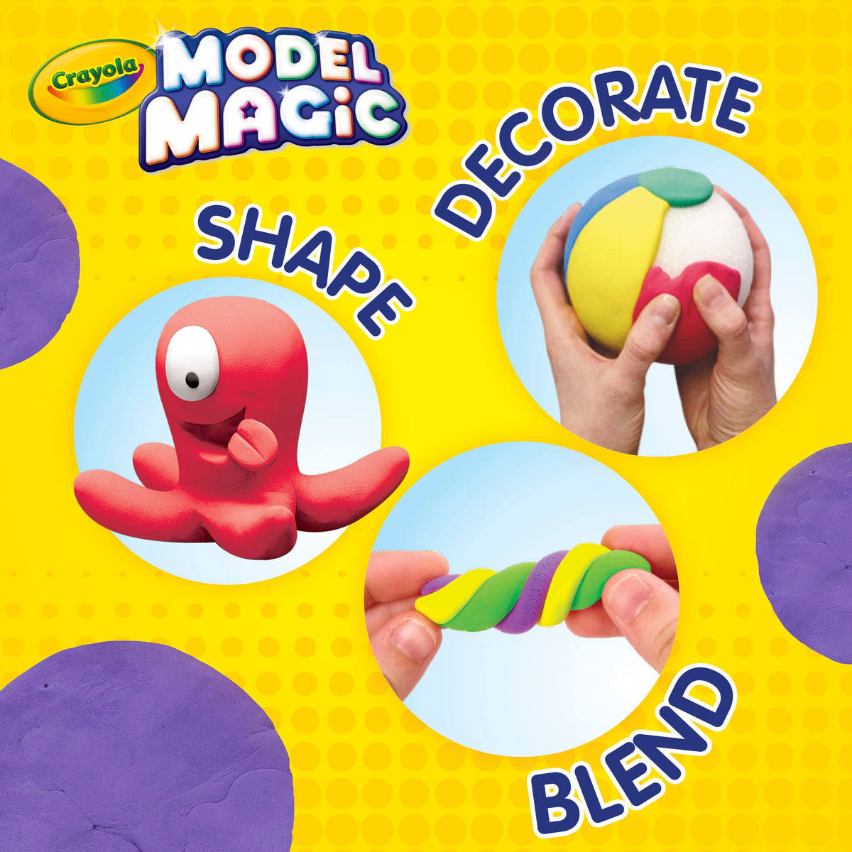 Crayola Model Magic Kit, Multicoloured, 22.86 x 13.97 x 2.03 cm, Purple