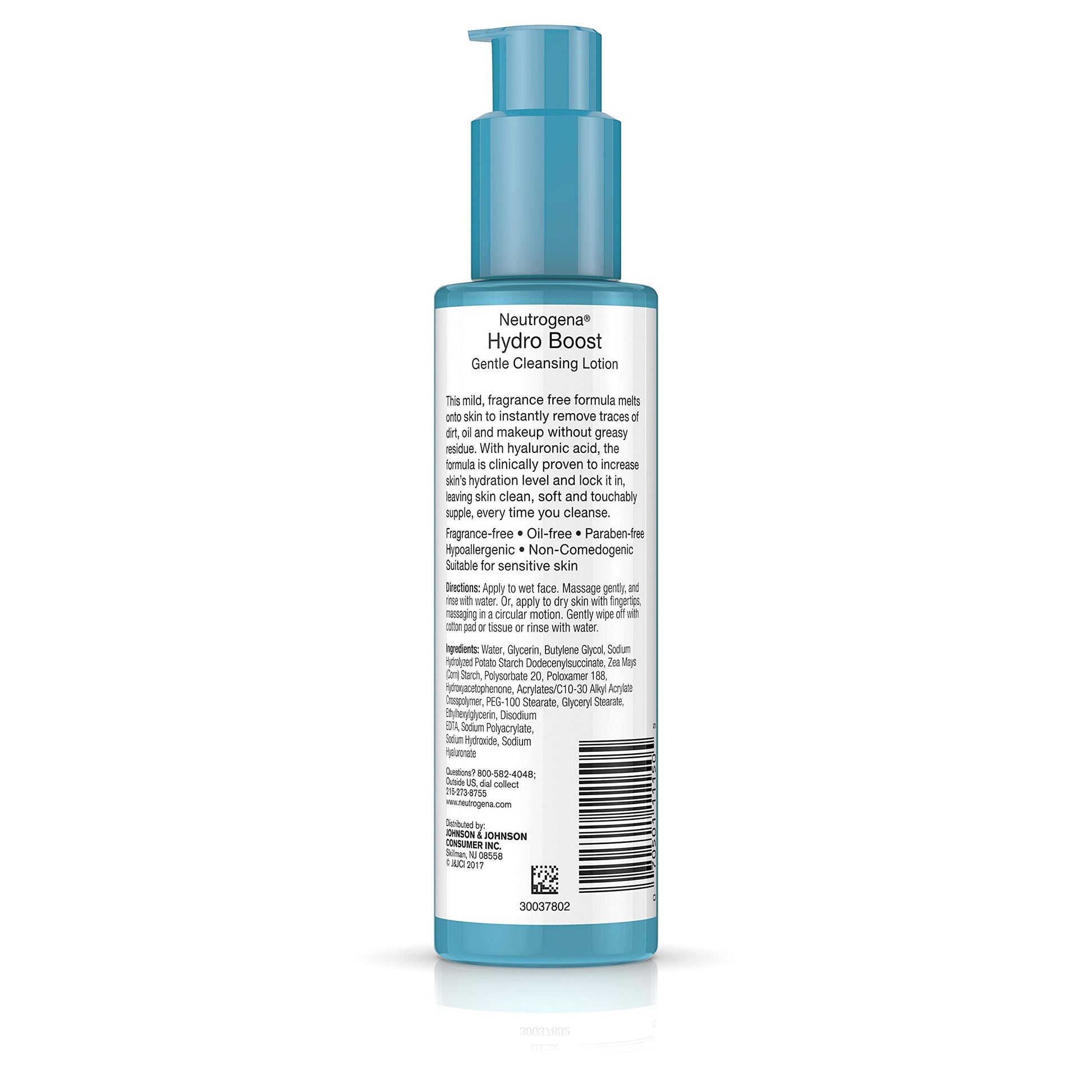 Neutrogena Hydro Boost Gentle Cleansing Lotion 5 Ounce Fragrance-Free (147ml)