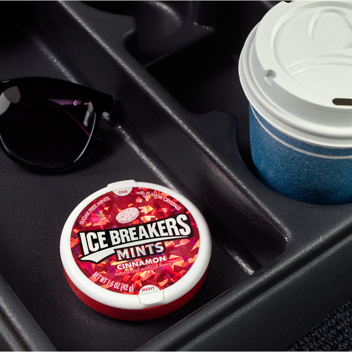 Ice Breakers Cinnamon Sugar Free Mints Tins, 1.5 oz (8 Count)