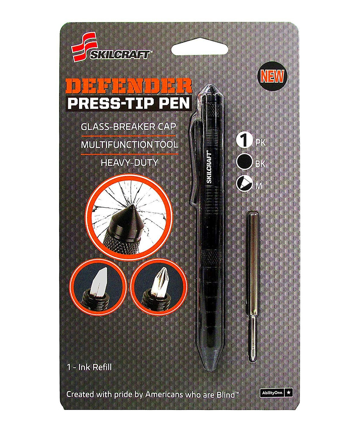 AbilityOne - 7520016611668 - Defender Press Tip Pen