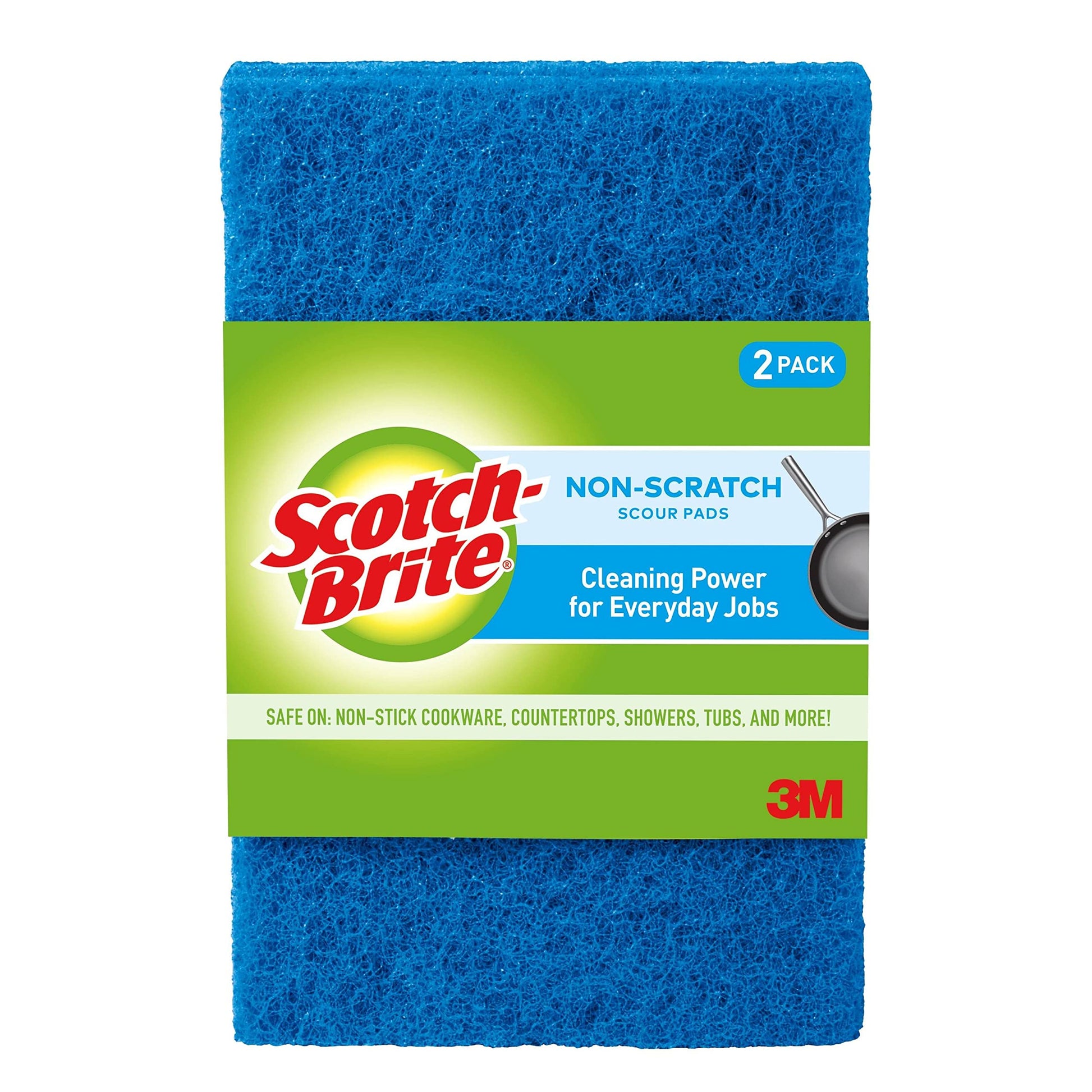 Scotch-Brite Non-Scratch Scour Pads, Scouring Pads for Kitchen and Dish Cleaning, 20 Pads