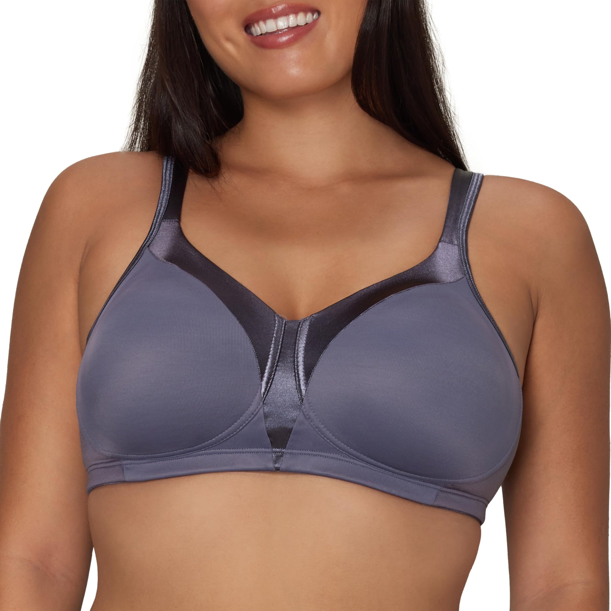 Playtex womens 18 Hour Silky Soft Smoothing Wireless Us4803, Available in Single and 2-pack Full Coverage Bra, Private Jet, 48C US
