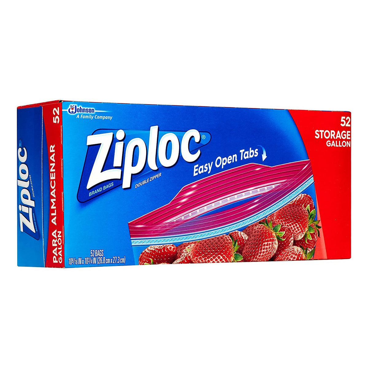 Ziploc Gallon Storage Bags, 52 Count, Pack of 3