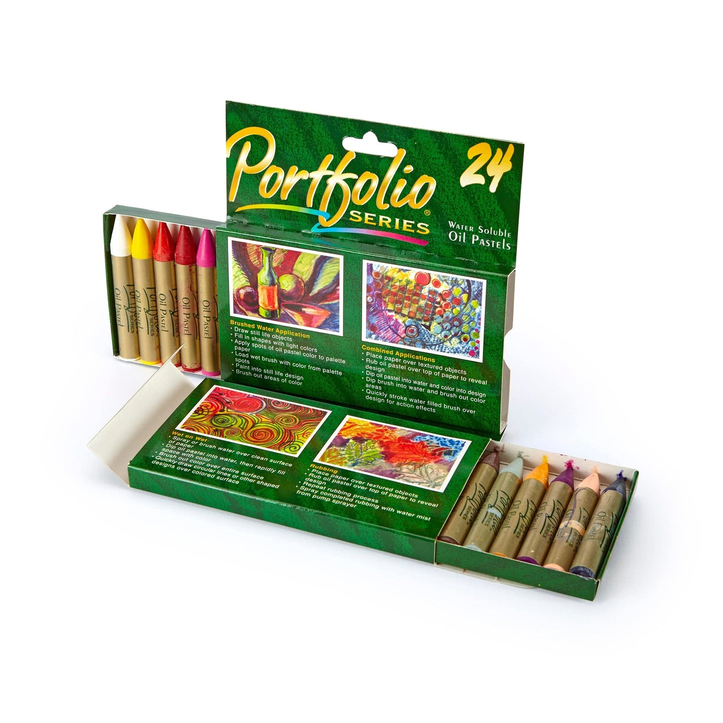 Crayola Portfolio Series Oil Pastels, Water Soluble, 24 Count, Colors May Vary