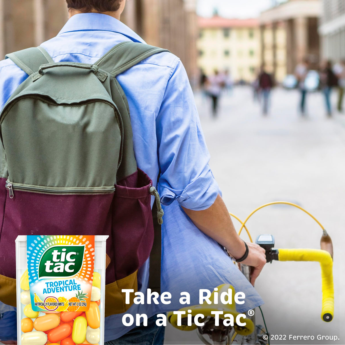 Tic Tac Tropical Adventure Fruit Flavored Mints, Bulk 12 Pack, On-The-Go Refreshment, 1.7 oz Each