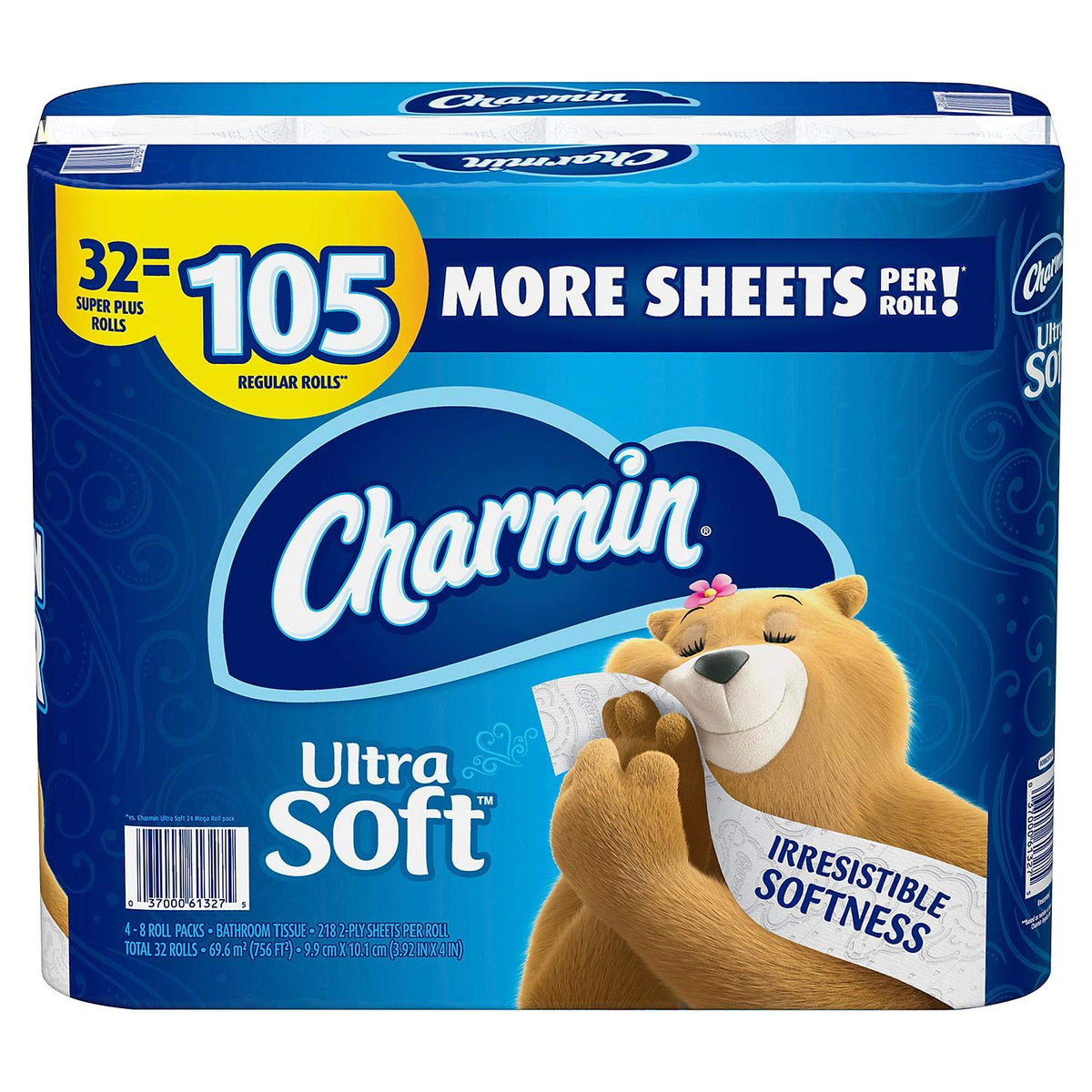 Charmin Ultra Soft 32 Super Plus Rolls=105 Regular Rolls