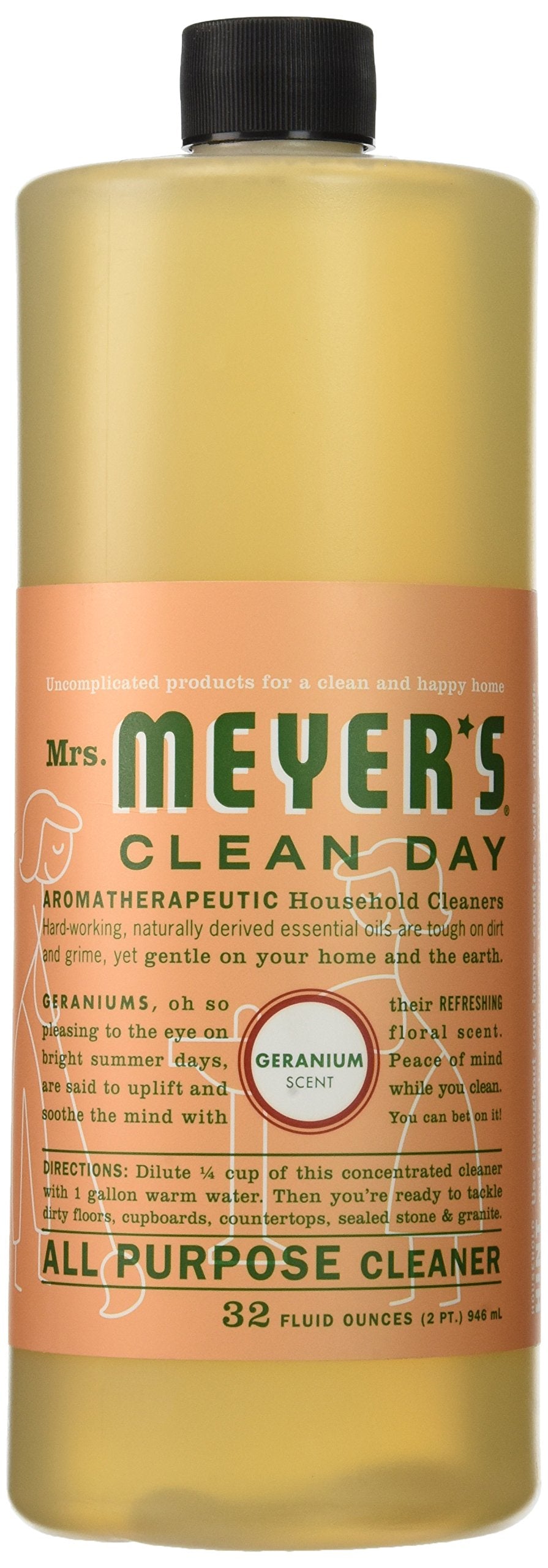 Mrs. Meyer's All Purpose Cleaner, Geranium, 32 Ounce Bottle