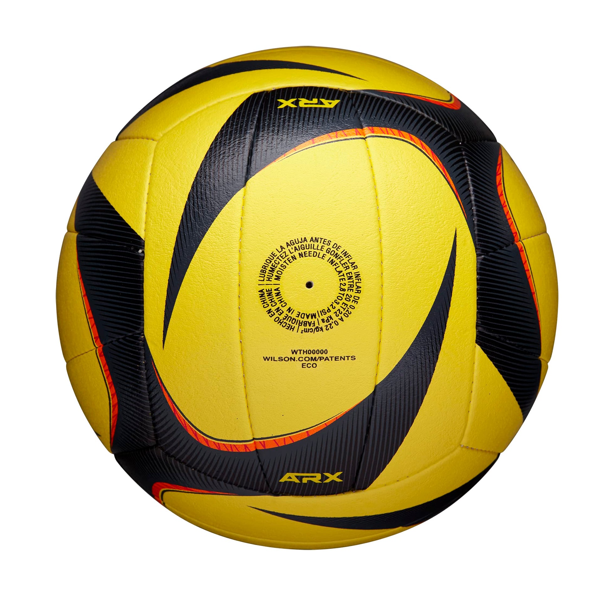 WILSON AVP Arx Game Volleyball - Official Size, Yellow/Black