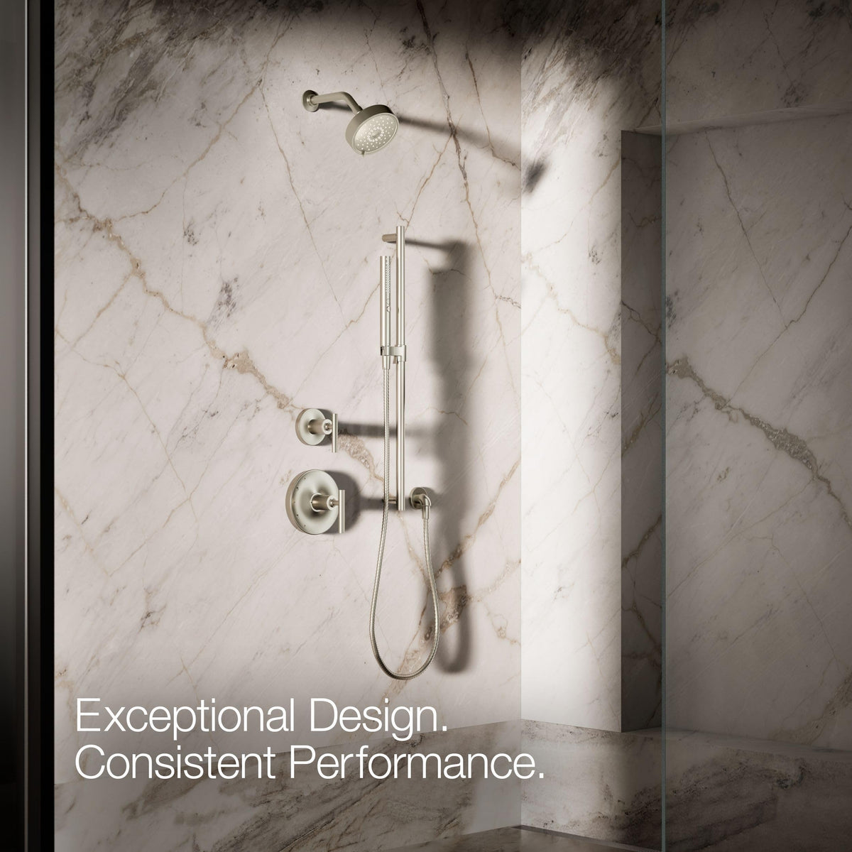 Kohler 21335-BN Shift®+ Round two-function handshower, 2.5 gpm, Vibrant Brushed Nickel