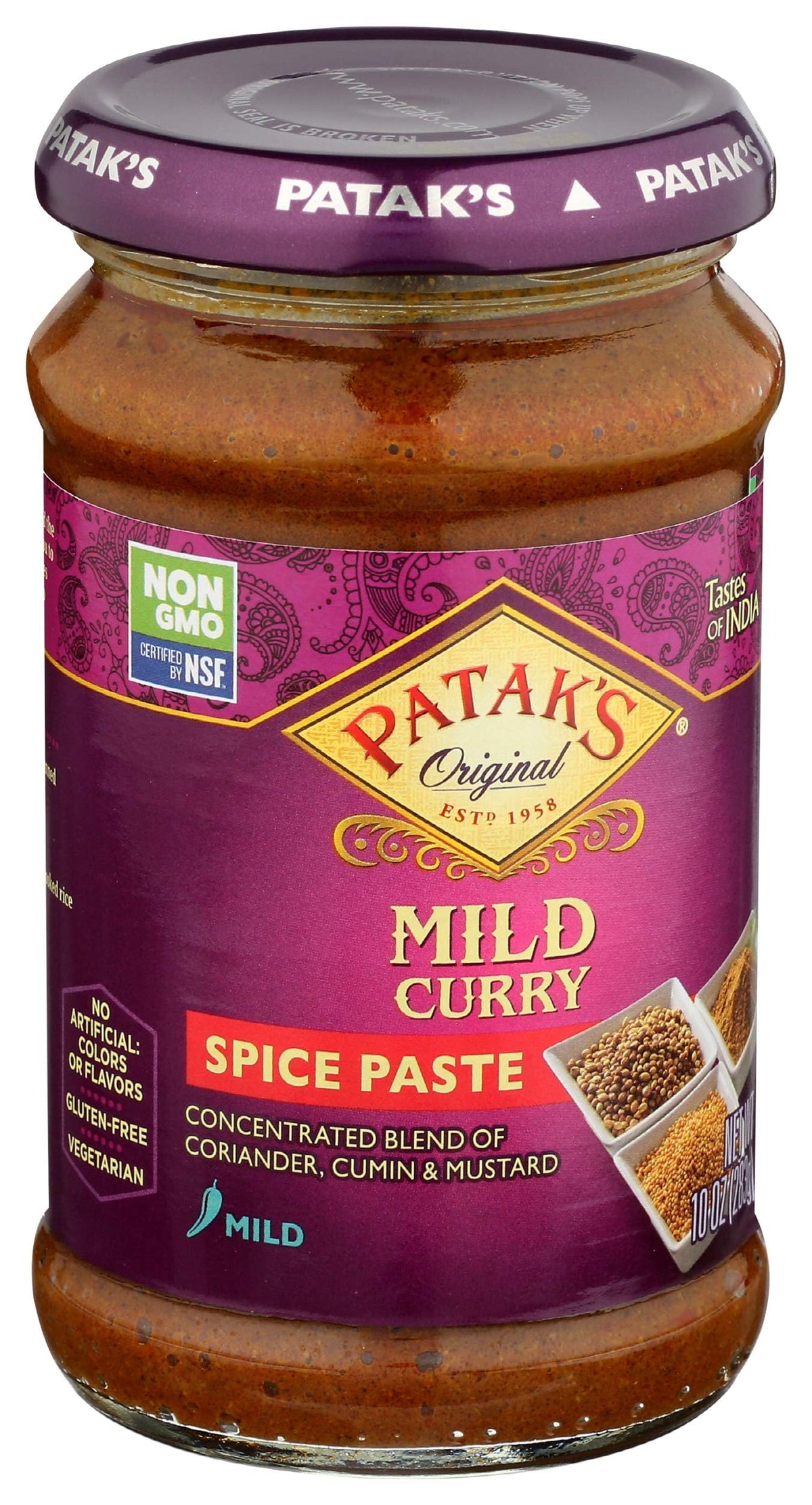 Pataks Mild Curry Paste 10 Oz