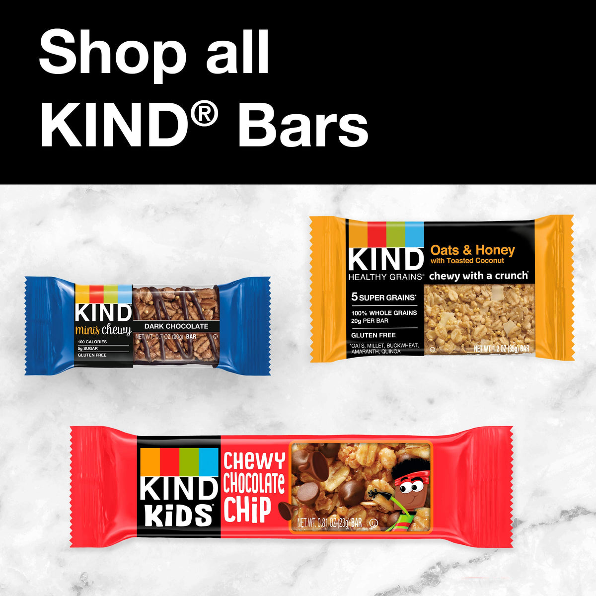 KIND Nut Butter Filled Bars, Creamy Peanut Butter, 32Count