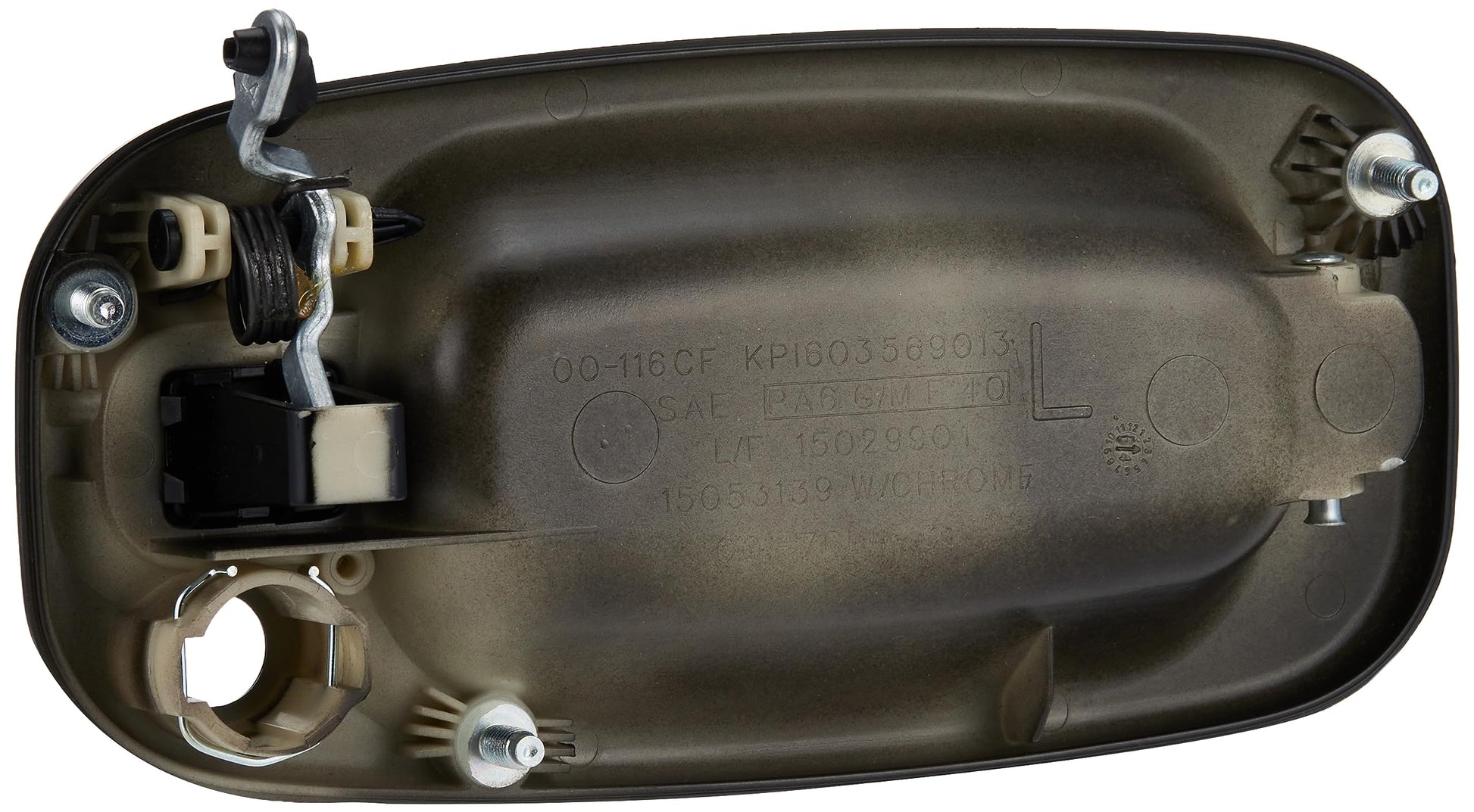 GM Genuine Parts 19245505 Primed Driver Side Front Exterior Door Handle with Retainer and Clip