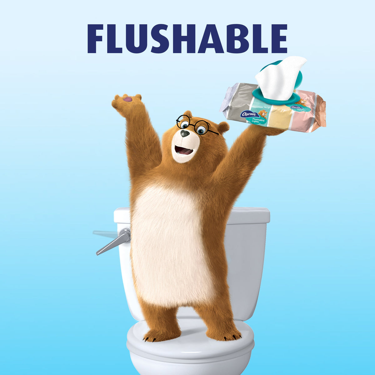 Charmin Flushable Wipes, 40 count per pack