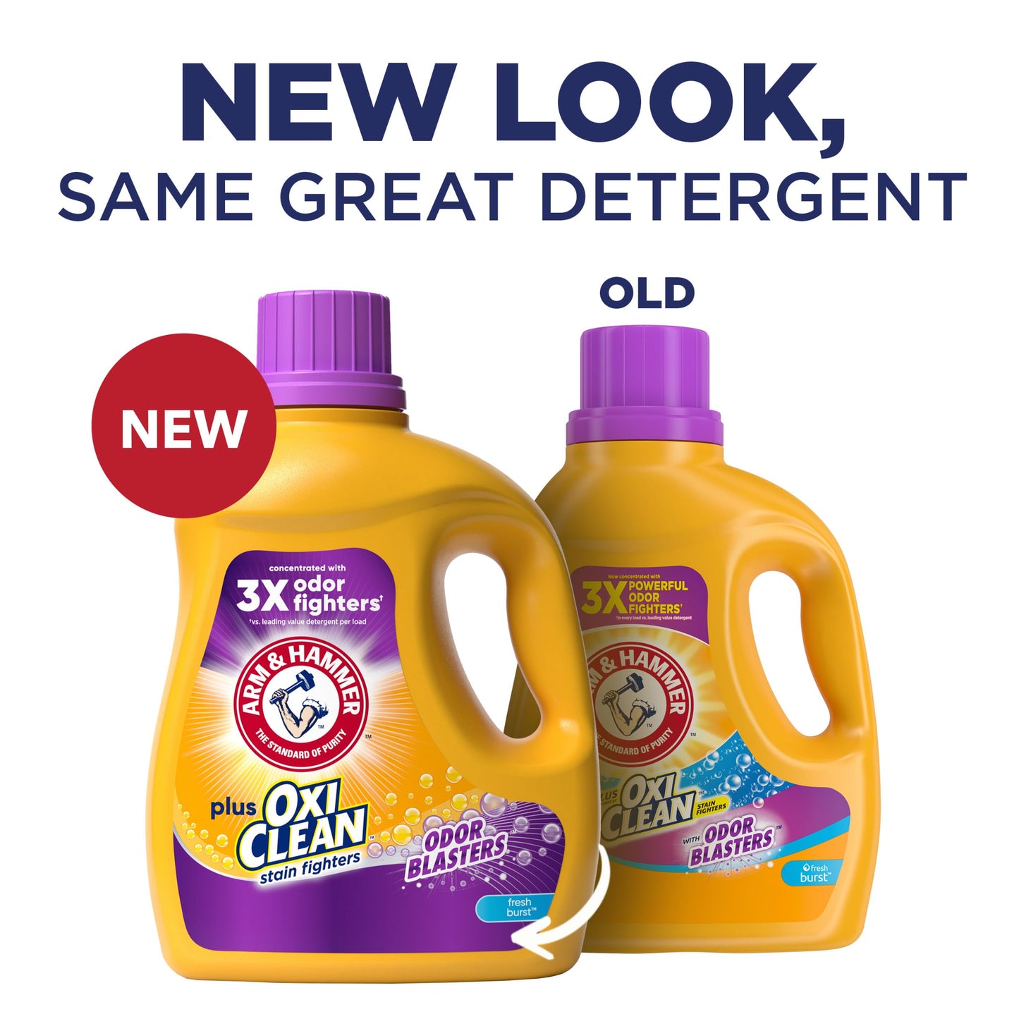 ARM & HAMMER Plus OxiClean Odor Blasters Fresh Burst, 77 Loads Liquid Laundry Detergent, 100.5 Fl oz