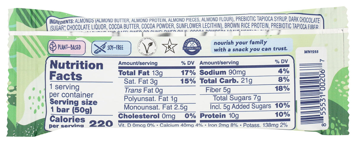 Zing Nutrition Bar, Dark Chocolate Mint, 1.76 Ounce