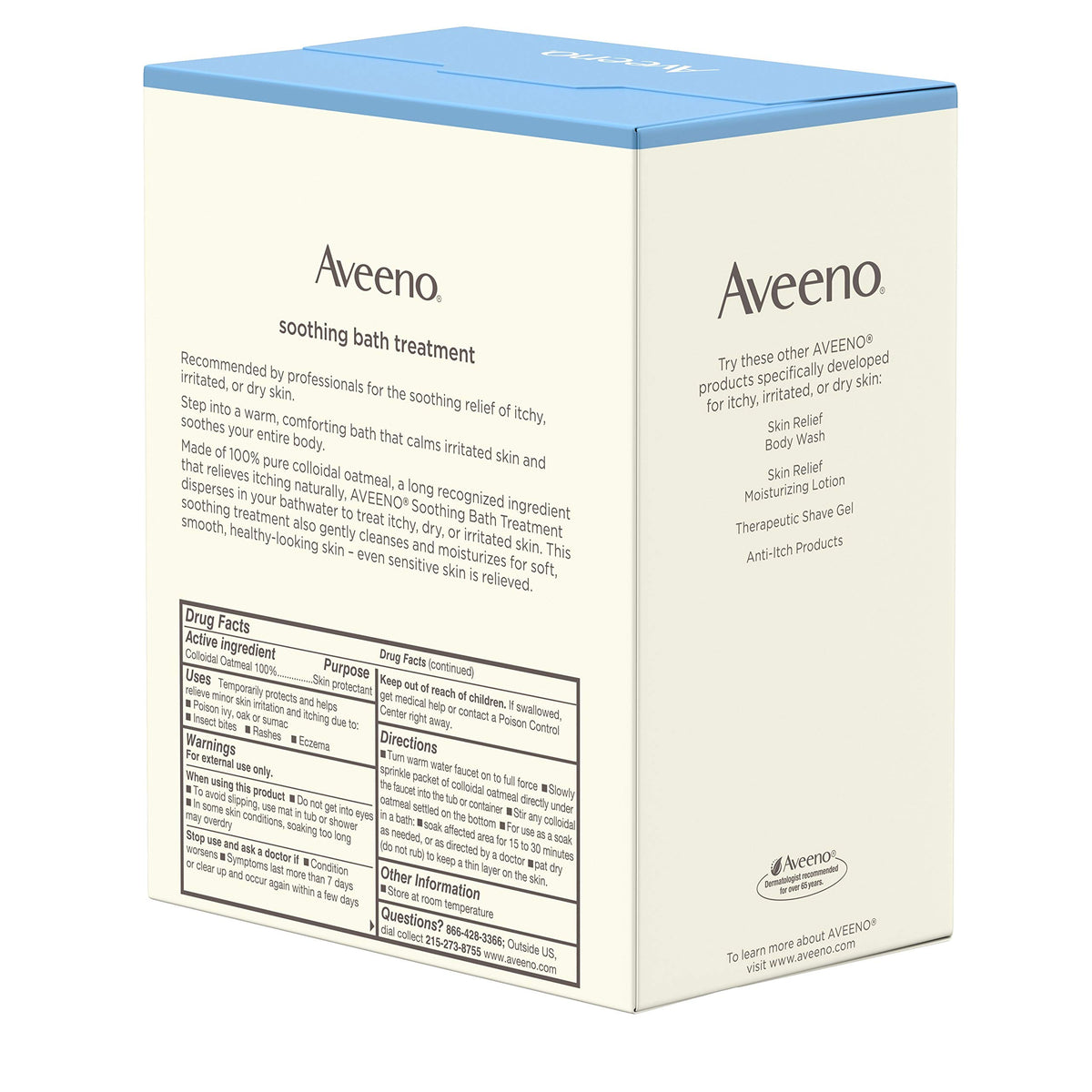 Aveeno Soothing Bath Treatment (8 Single Use Bath Packets)