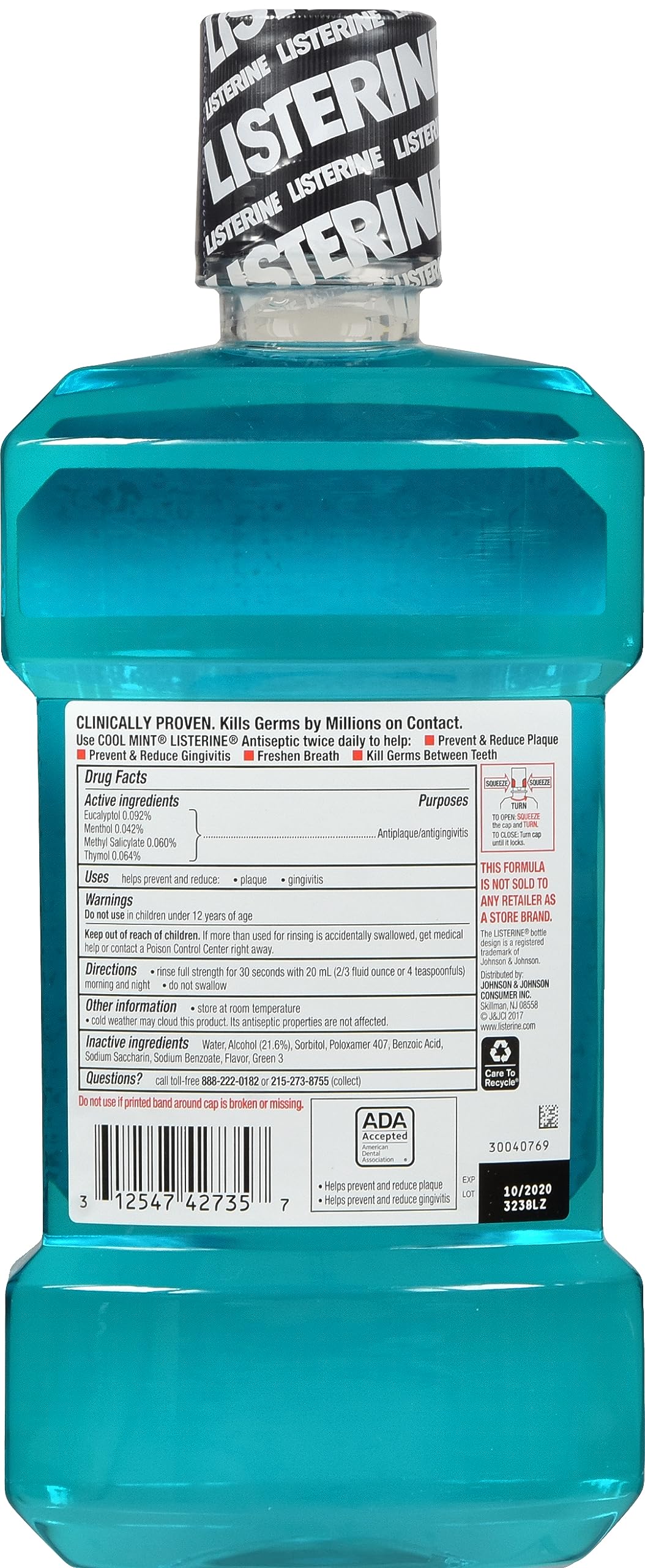 Listerine Cool Mint 500 mL