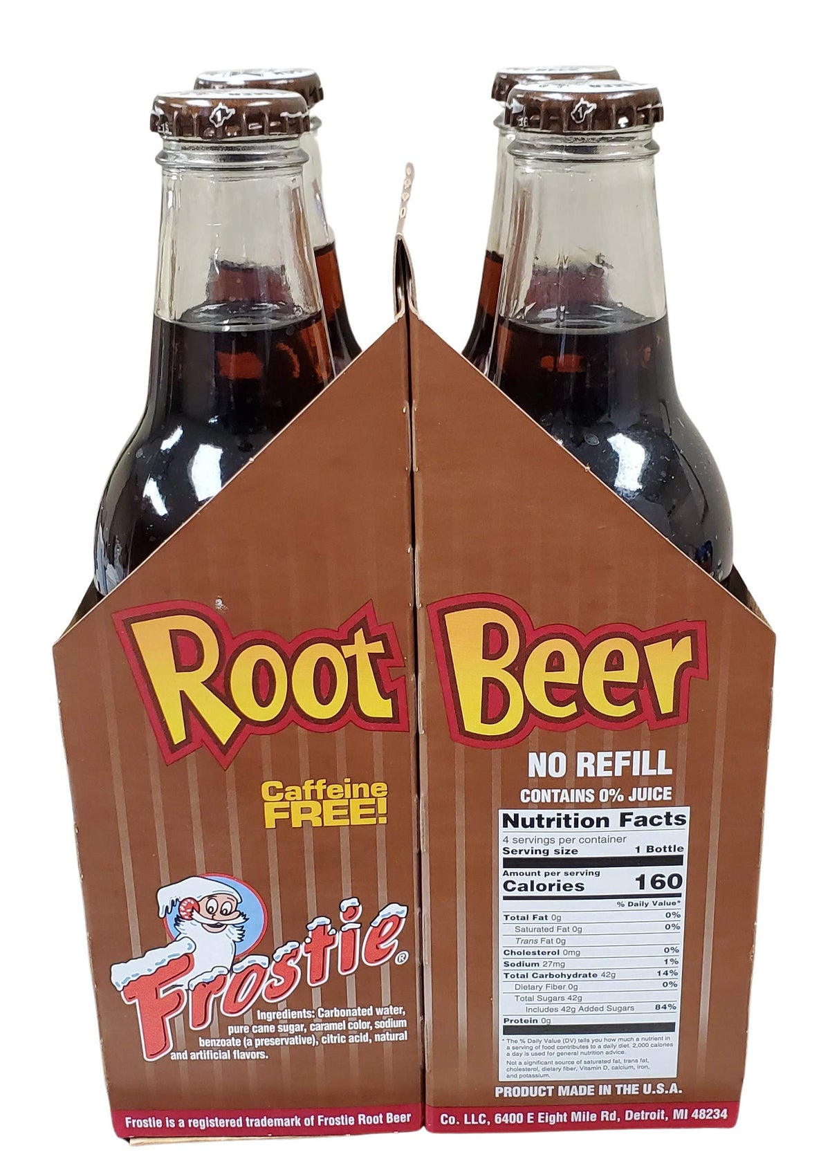 Frostie Soda 12 ounce Glass Bottles (Root Beer, 6)