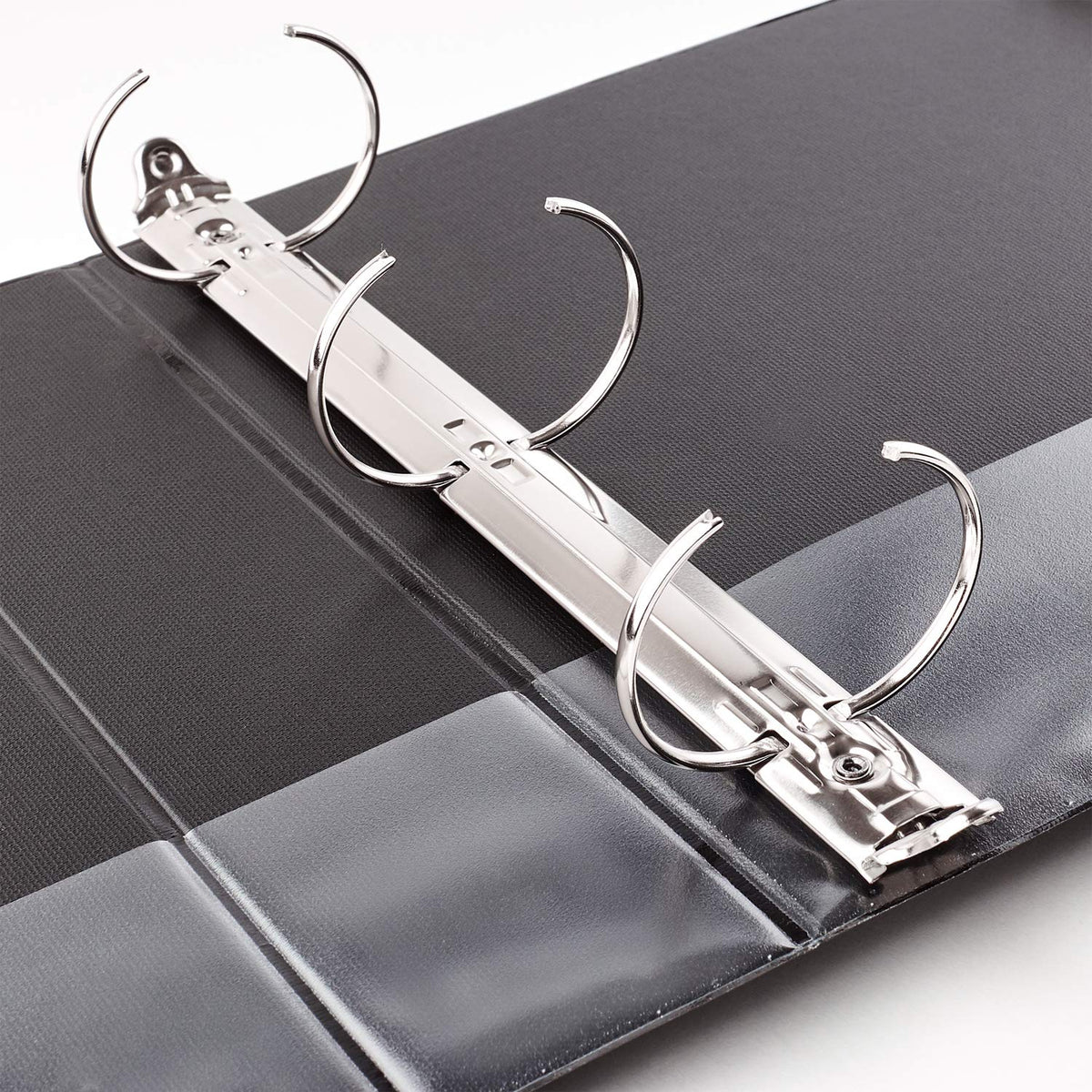 Avery Economy View 3 Ring Binders, 3" Round Rings, 12 Black Binders (05740)