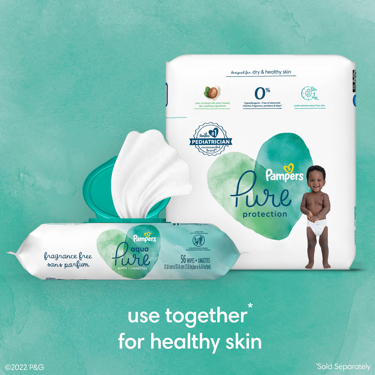 pampers Pure Protection Diaper Size 2 29 ct Old