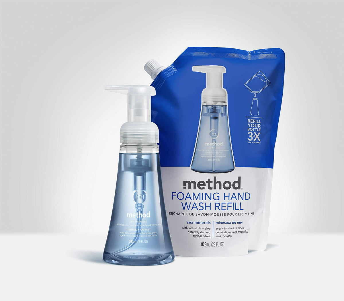 Method Foaming Hand Soap, Refill, Waterfall, 28 Fl Oz (Pack of 1)