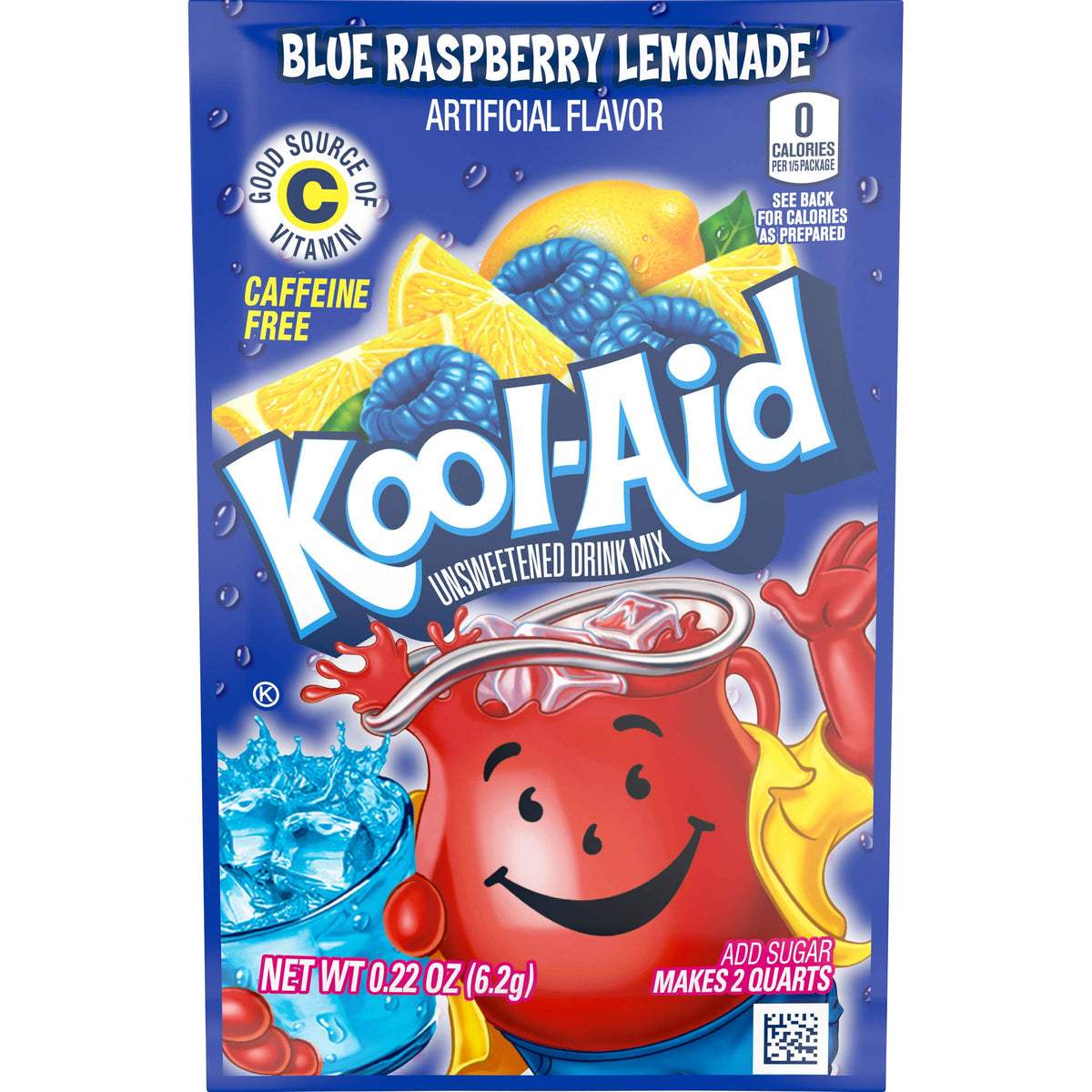 Kool-Aid Unsweetened Fruit Variety Zero Calories Powdered Drink Mix 50 Count Pitcher Packets
