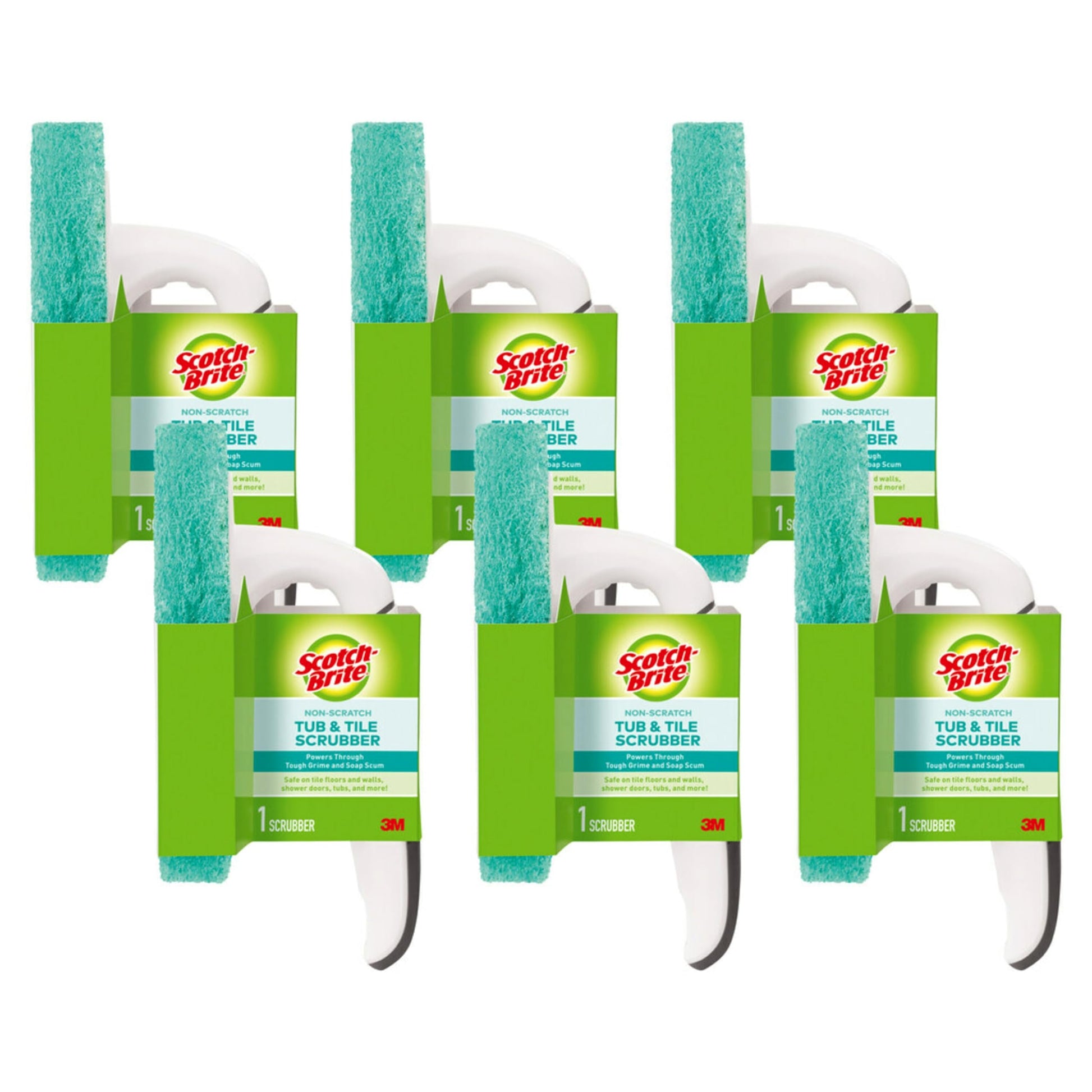 Scotch-Brite Non-Scratch Tub & Tile Scrubber, 6 Count