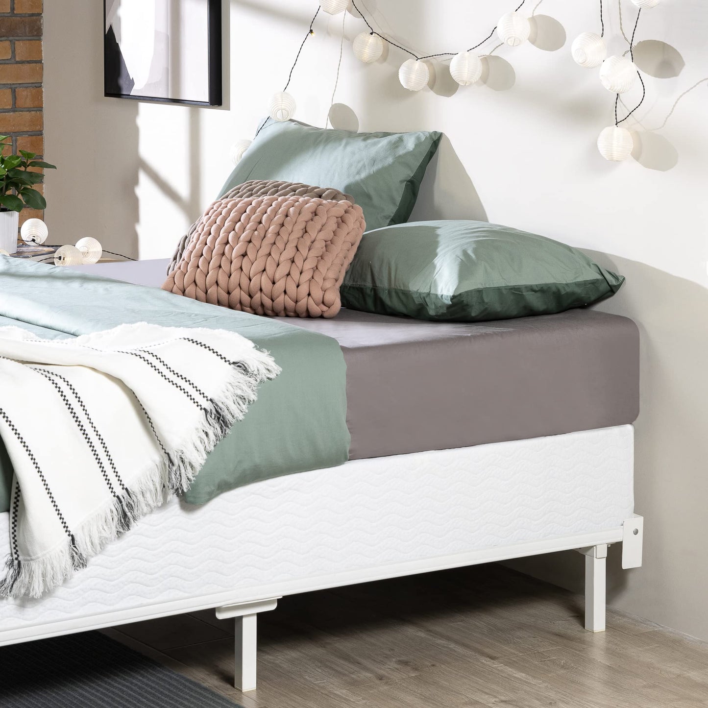 ZINUS 9 Inch Metal Smart Box Spring with Quick Assembly, Mattress Foundation, Strong Metal Frame, Easy Assembly, Twin