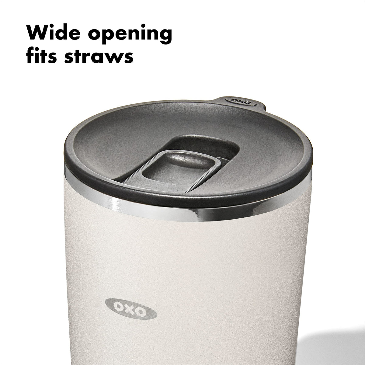 OXO Strive 16oz Insulated Tumbler with Sliding Lid - Quartz