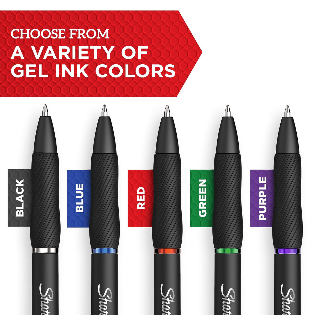 Sharpie S-Gel, Gel Pens, Medium Point (0.7mm), Red Ink Gel Pen, 12 Count