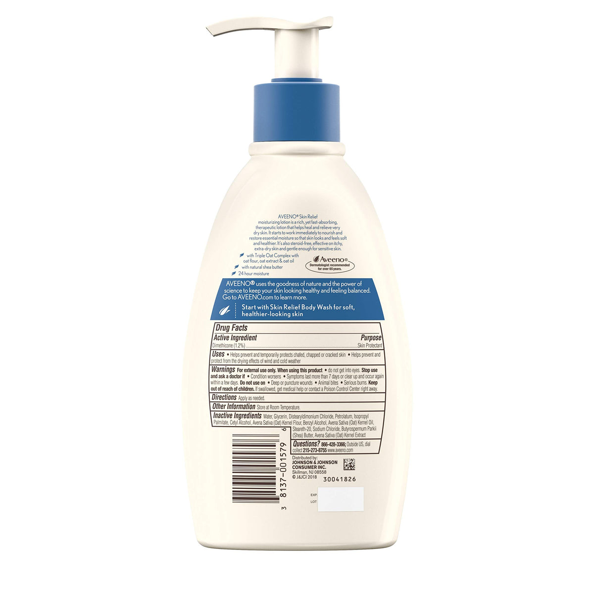 Aveeno Skin Relief Moisturizing Lotion For Sensitive Skin, 12 Ounce