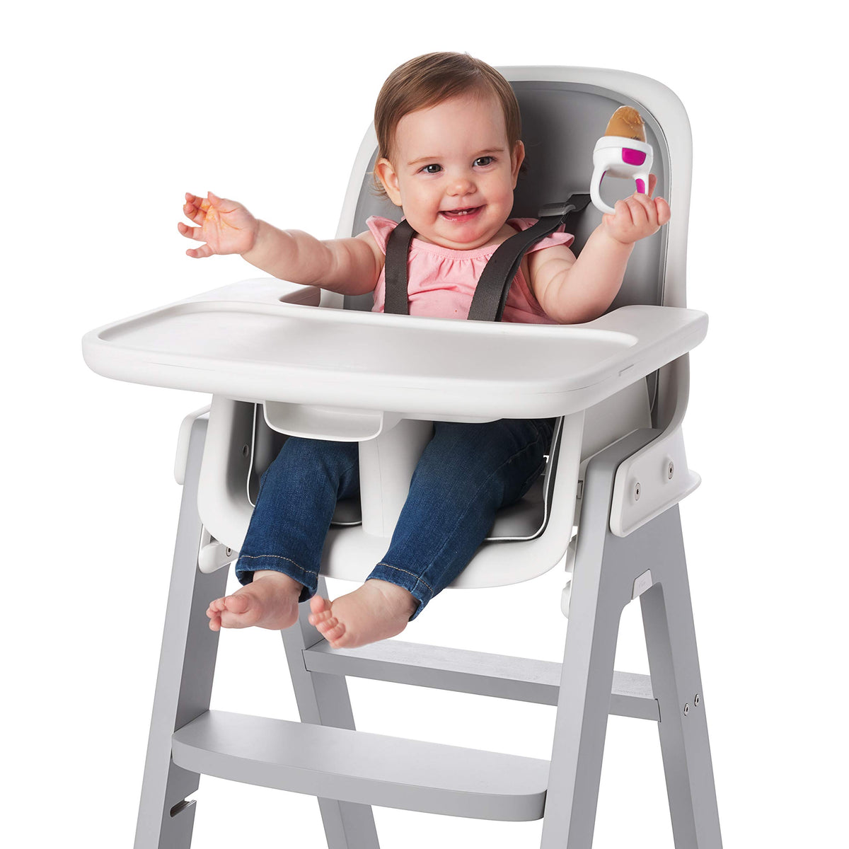 OXO Tot Silicone Self-Feeder 2 Pack Teal/Pink