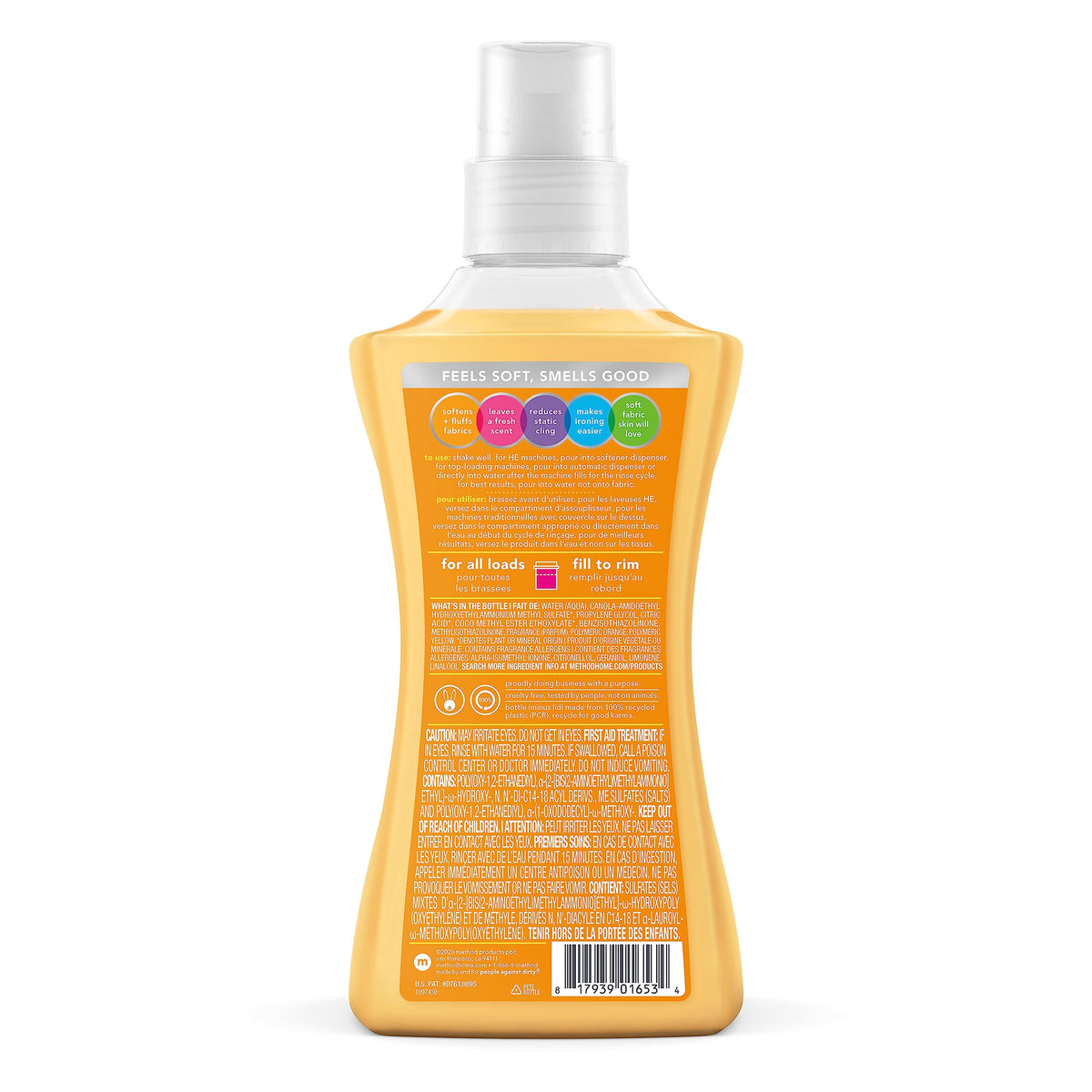 Method Laundry Variety Pack Laundry Detergent, fabric Softener 53.5 Fl Oz (Ginger Mango)