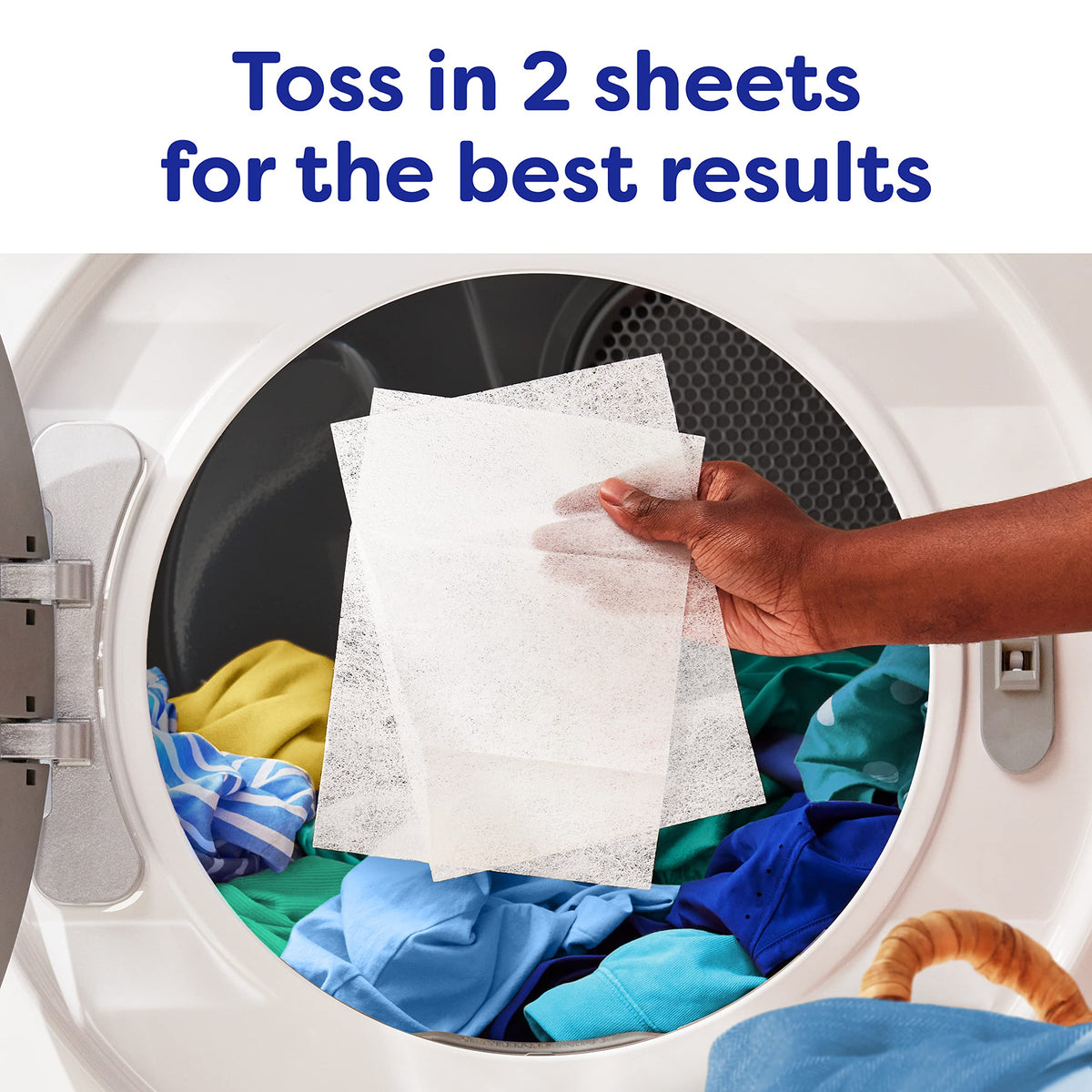 Bounce Fabric Softener Dryer Sheets, Free & Gentle, 120 Count