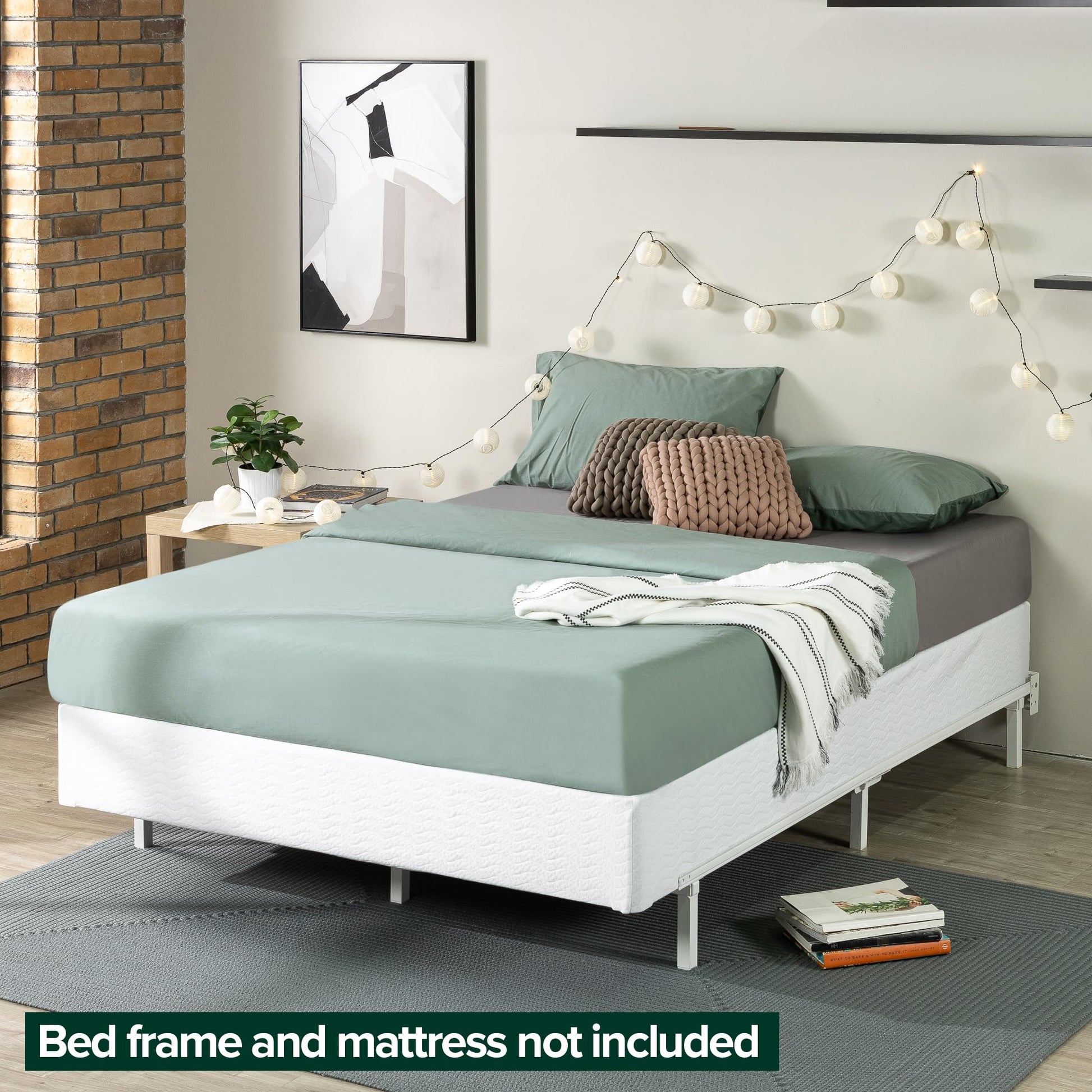 ZINUS 9 Inch Metal Smart Box Spring with Quick Assembly, Mattress Foundation, Strong Metal Frame, Easy Assembly, California King