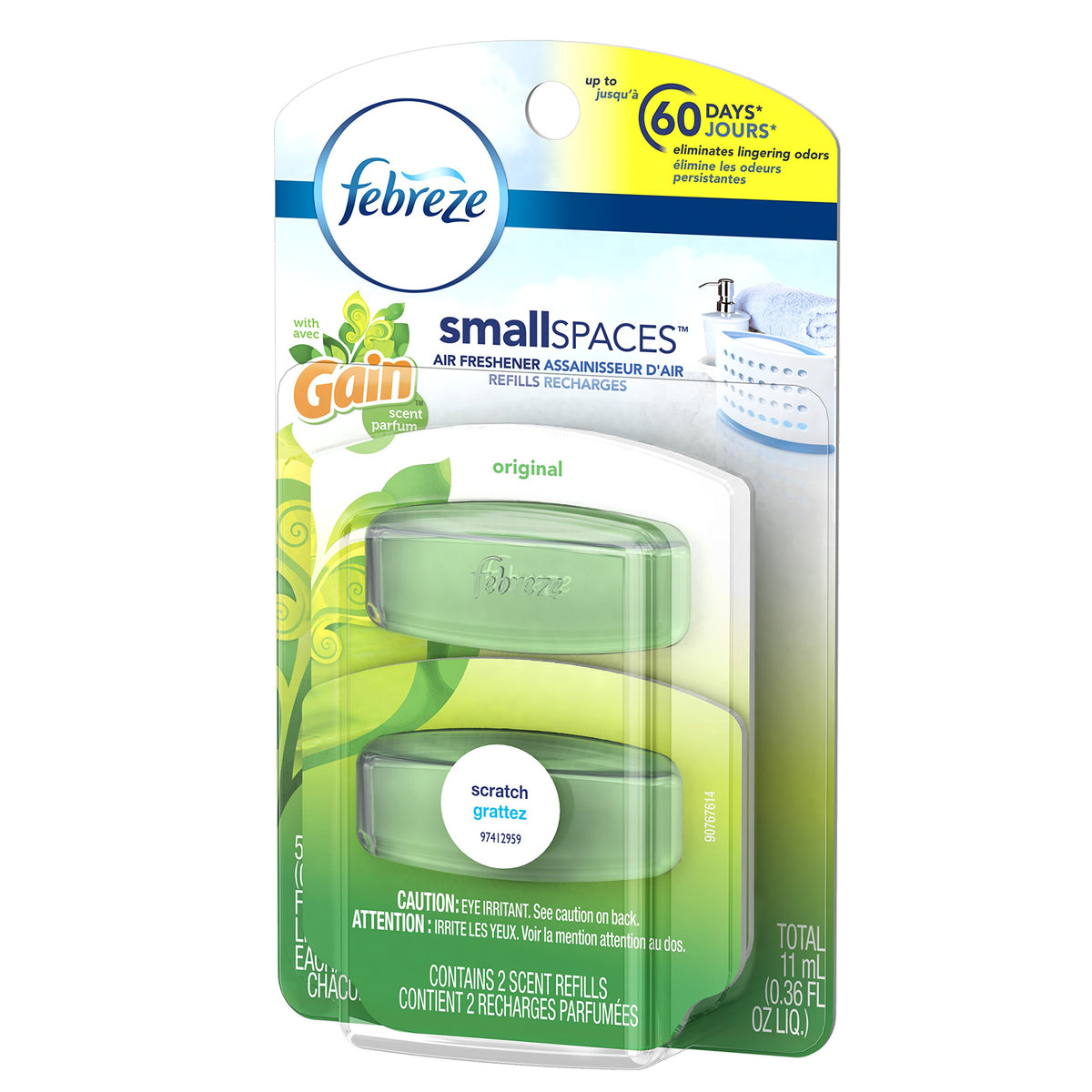 Febreze Set & Refresh Original Scent Of Gain Air Freshener Refill (2 Count; 5.5 Ml Each)