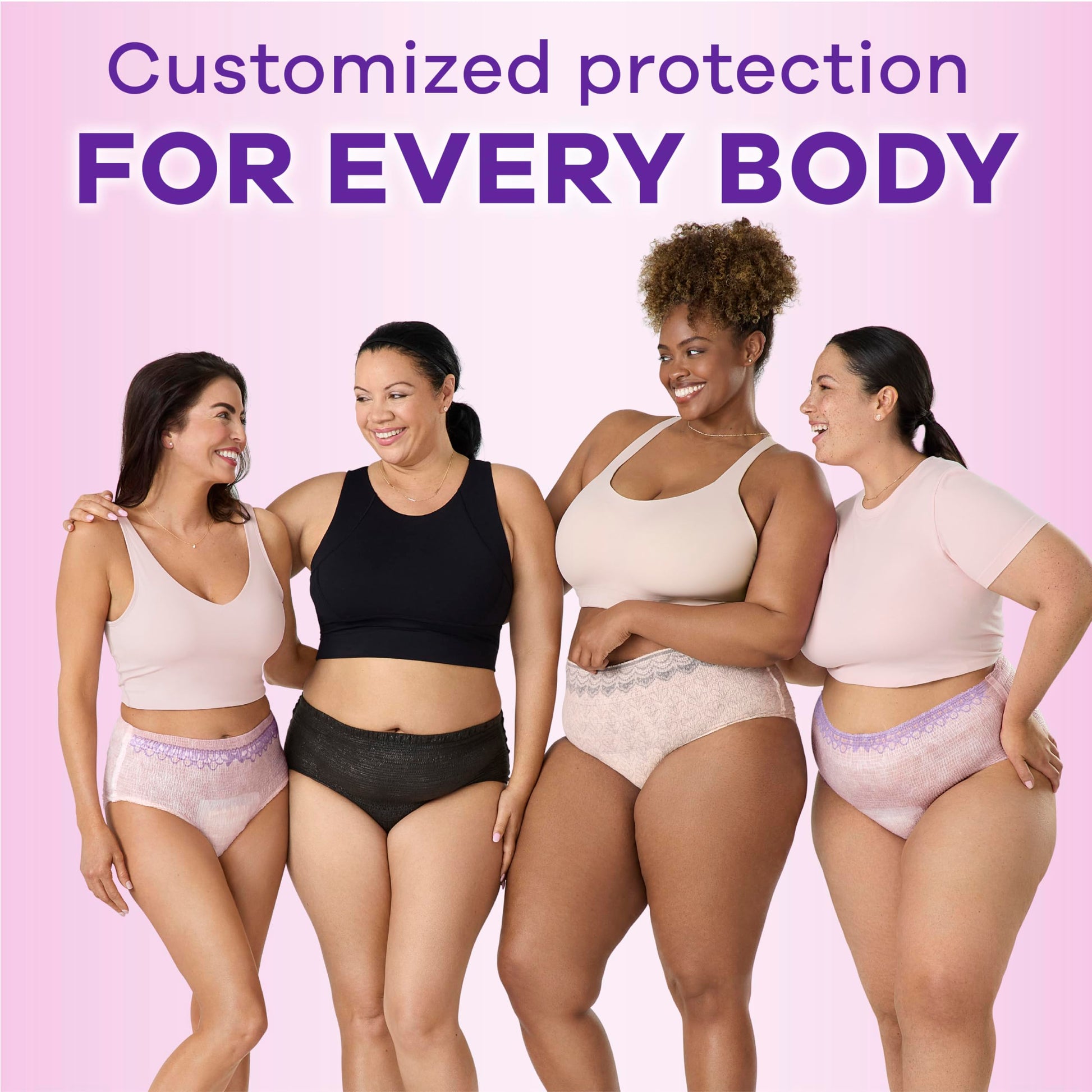 Always Discreet for Sensitive Skin Underwear, Four Times Skin Protection, Dermatologically Tested, Fragrance-Free, Maximum Absorbency, Large, 24 Count