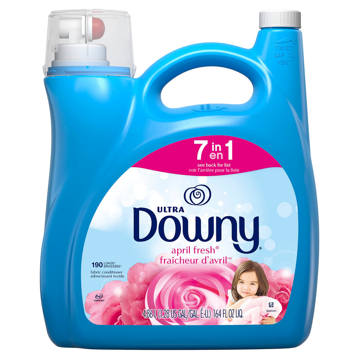 Downy April Fresh Liquid Fabric Conditioner (Fabric Softener), 164 fl oz, 190 loads