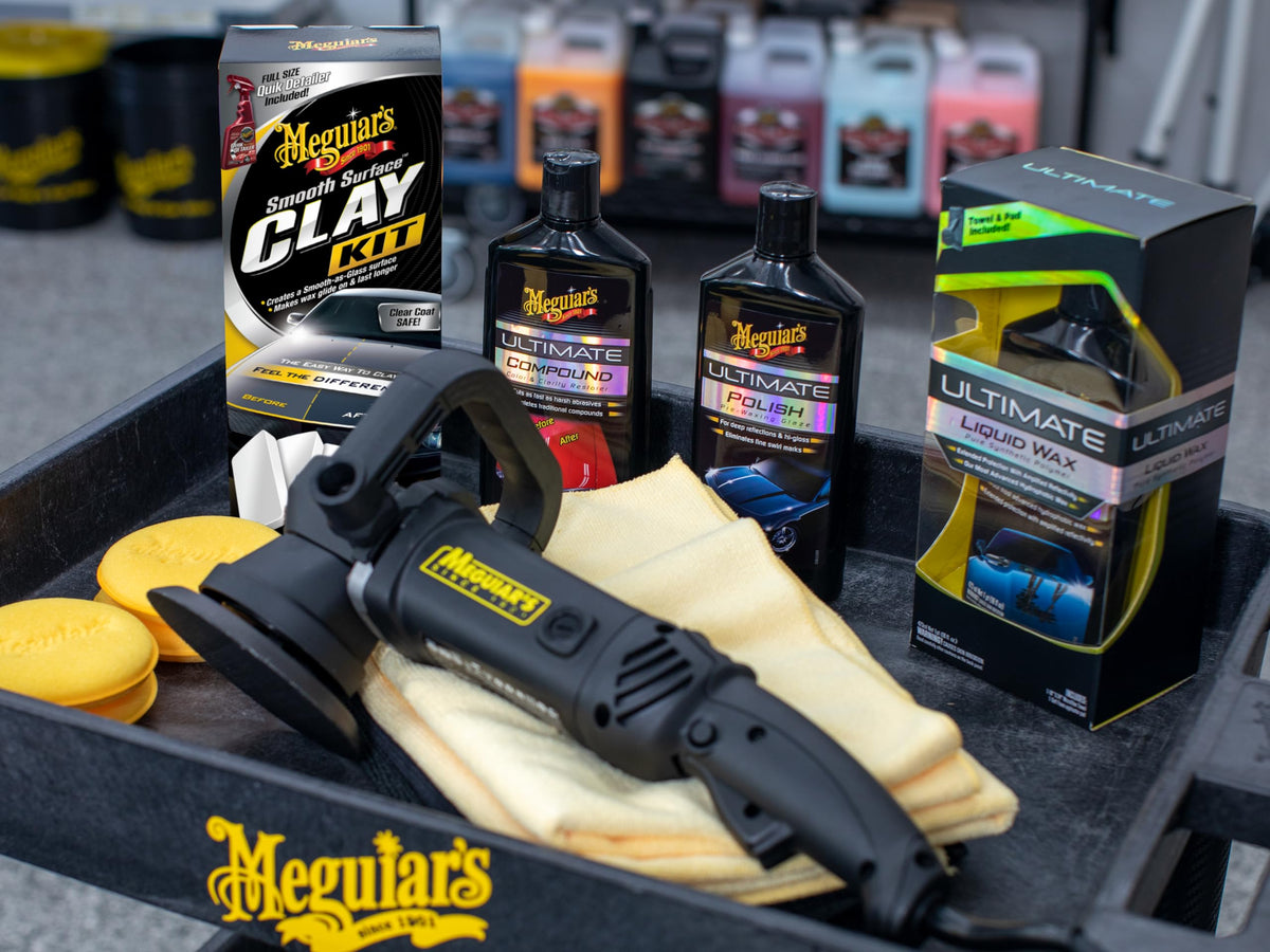 Meguiar's G191700 Smooth Surface Clay Kit, Safe and Easy Car Claying for Smooth as Glass Finish